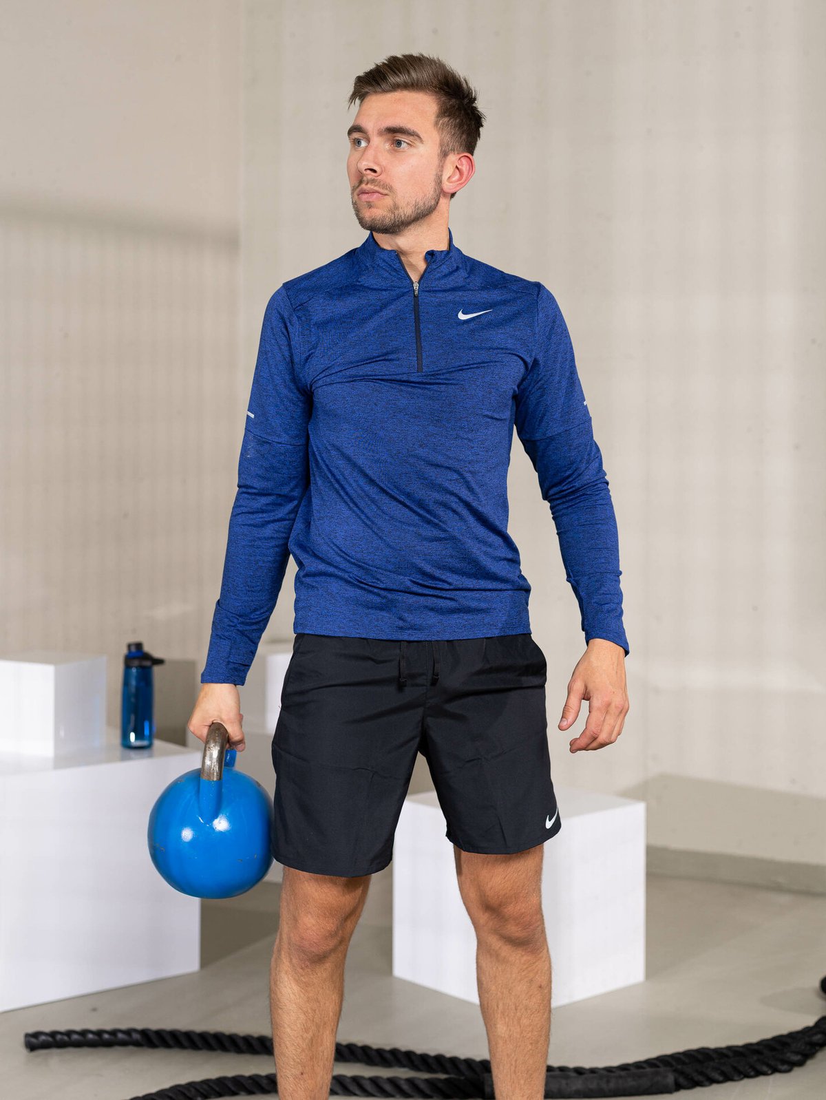 Nike Dri-Fit Element Top Halfzip Obsidian/Game Royal