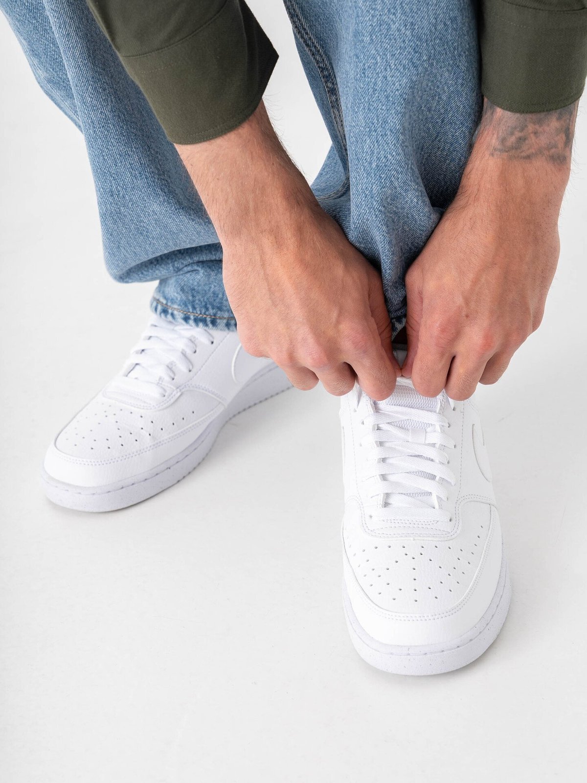 Nike Court Vision Low Next Nature Hvit/Hvit/Hvit