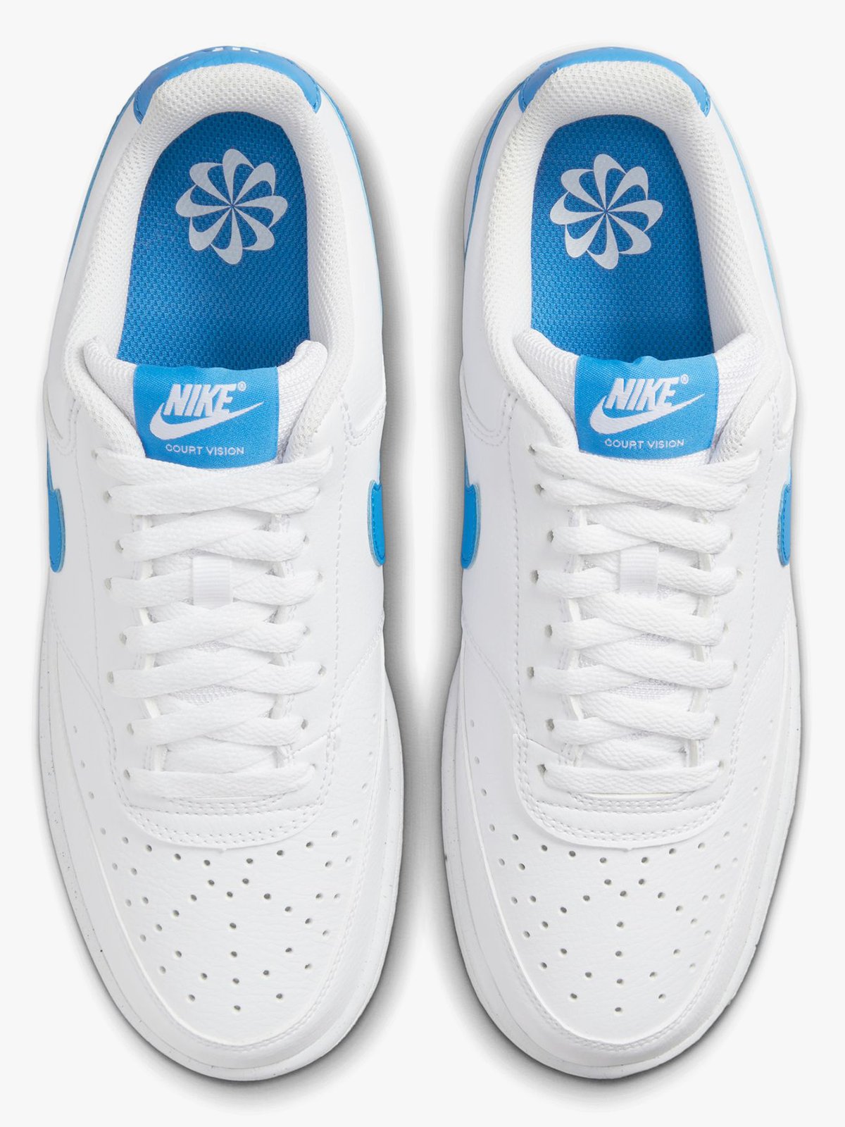 Nike Court Vision Low Next Nature Hvit/Light Photo Blue