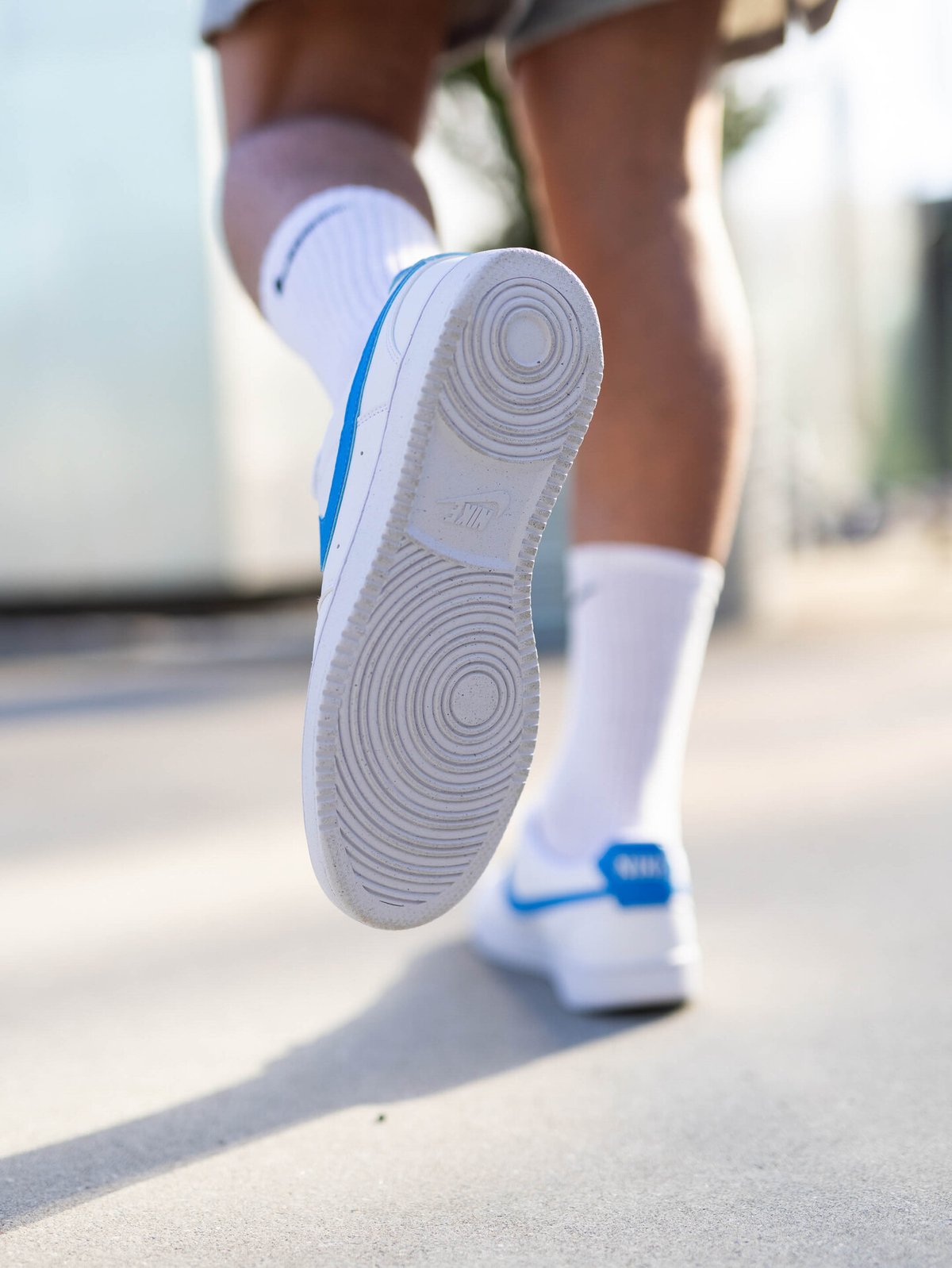 Nike Court Vision Low Next Nature Hvit/Light Photo Blue