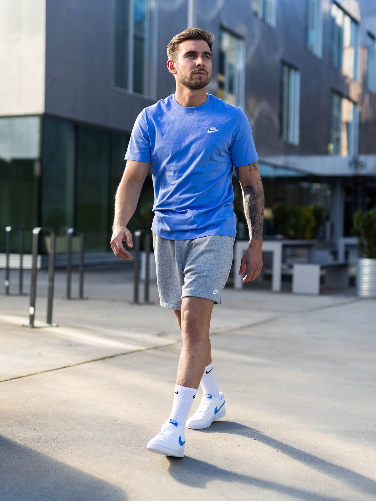 Nike Court Vision Low Next Nature Hvit/Light Photo Blue
