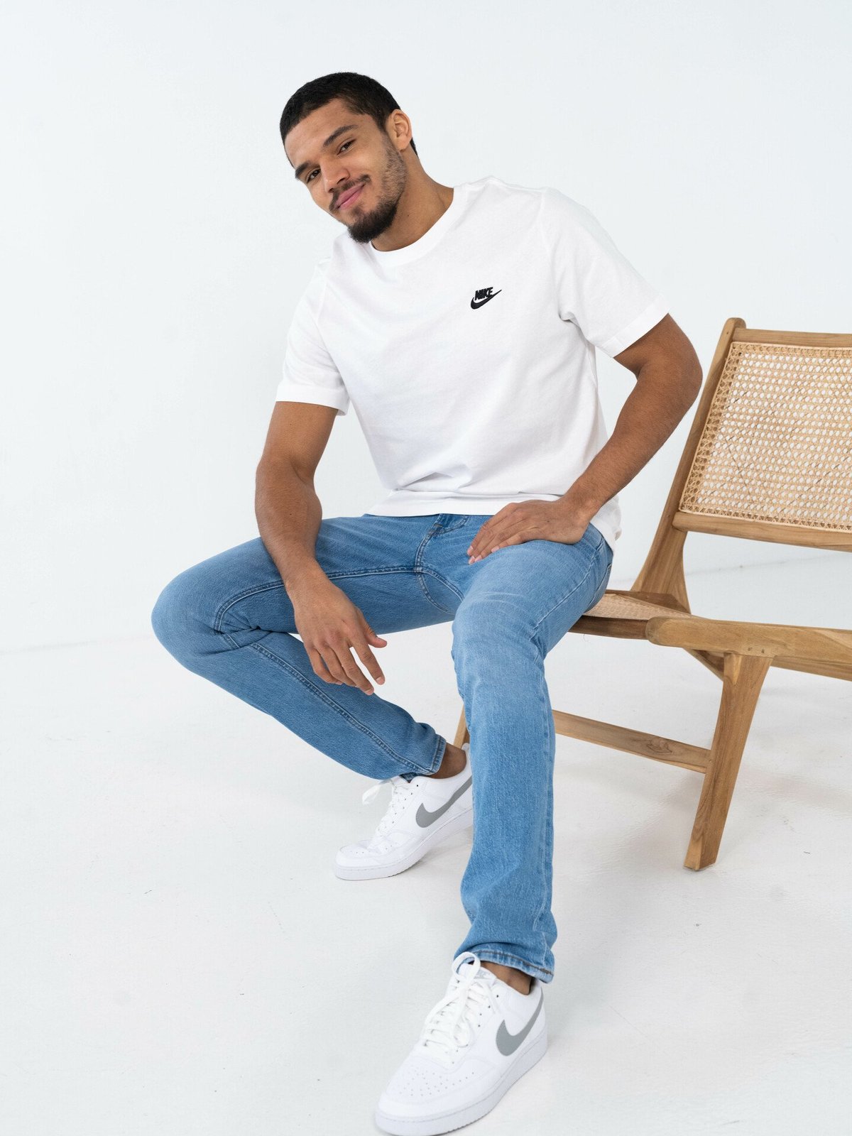 Nike Court Vision Low Next Nature White / Light Smoke Grey