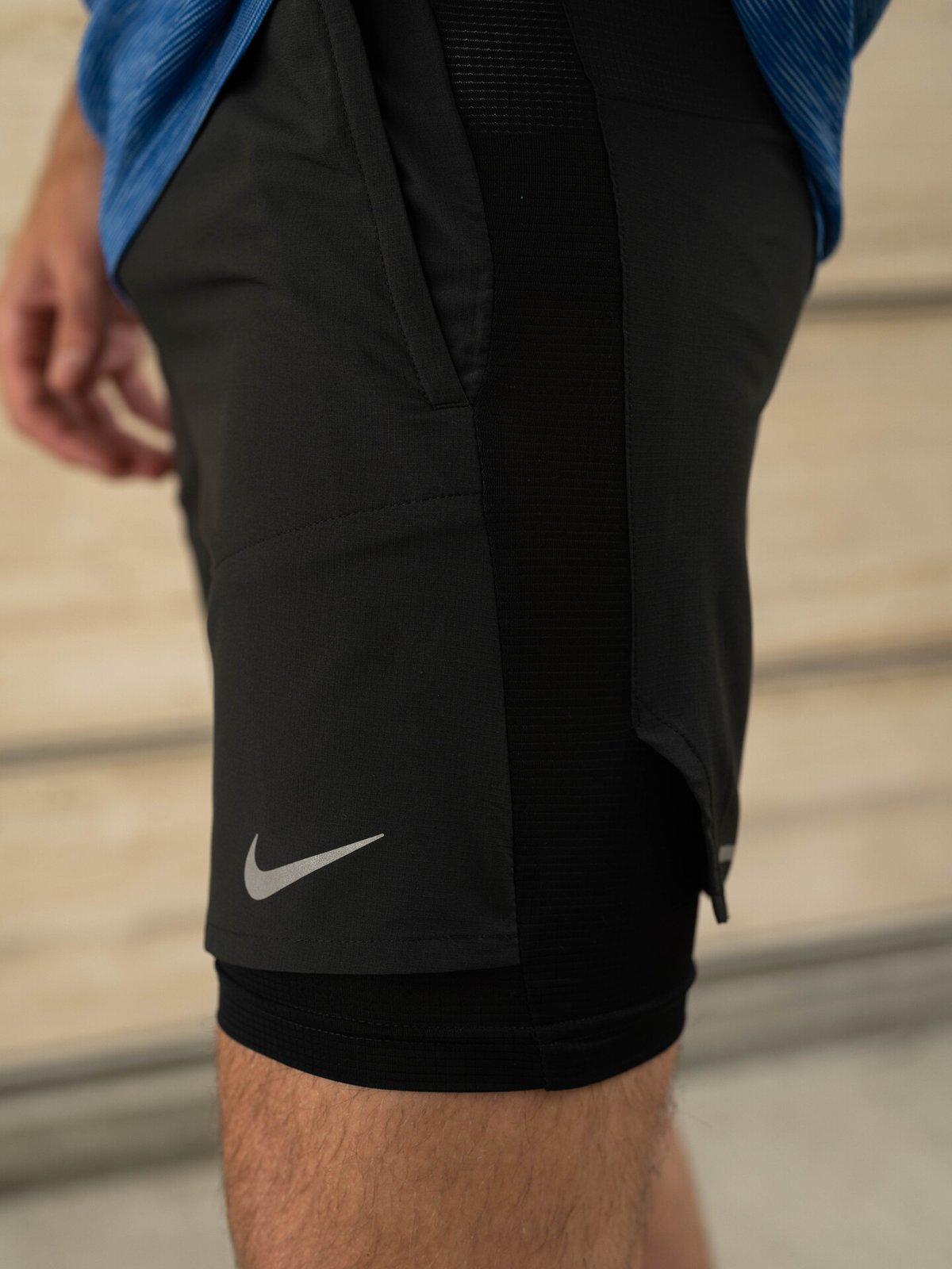 Nike Dri-Fit Stride 5" Hybrid Shorts Black