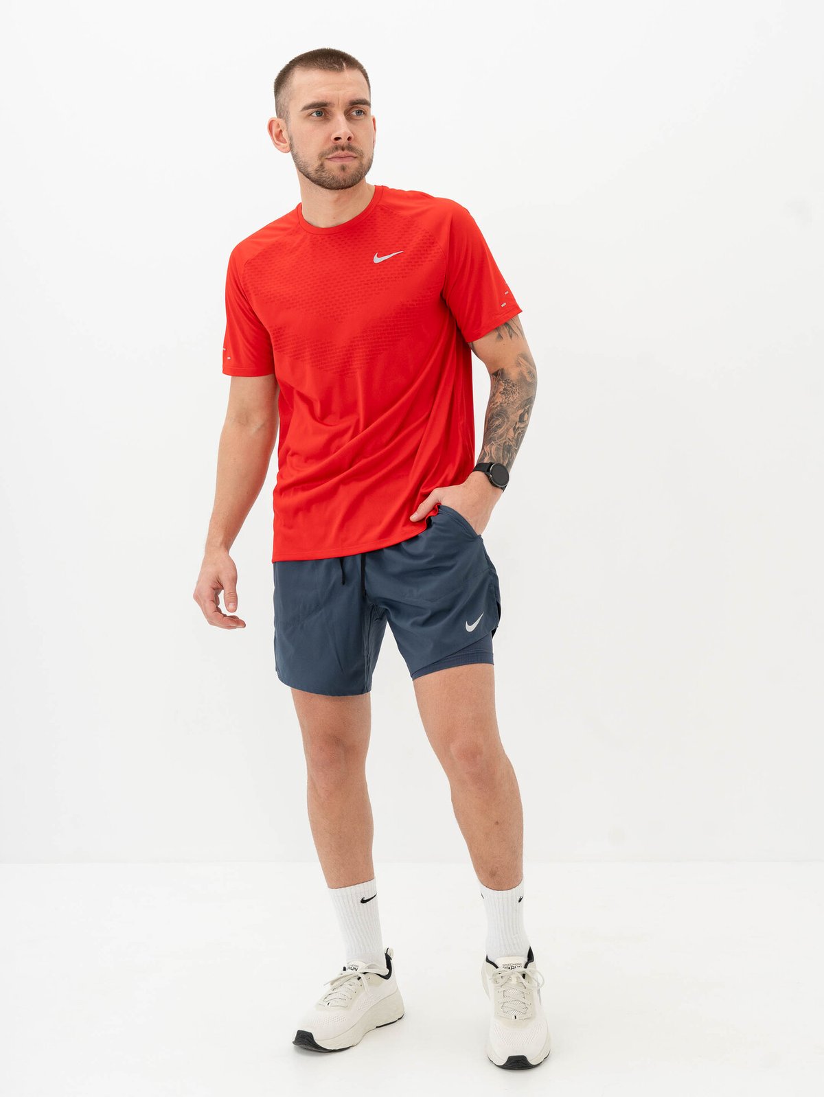 Nike Dri-Fit Stride 2in1 7" Shorts Thunder Blue / Reflective Silver