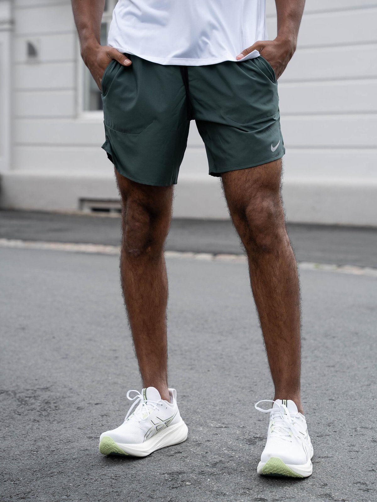 Nike Dri-Fit Stride 7" Shorts Vintage Green / Black / Reflective Silver