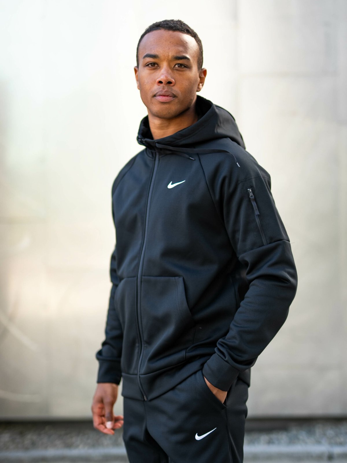 Nike Therma-Fit Full-Zip Hoodie Sort