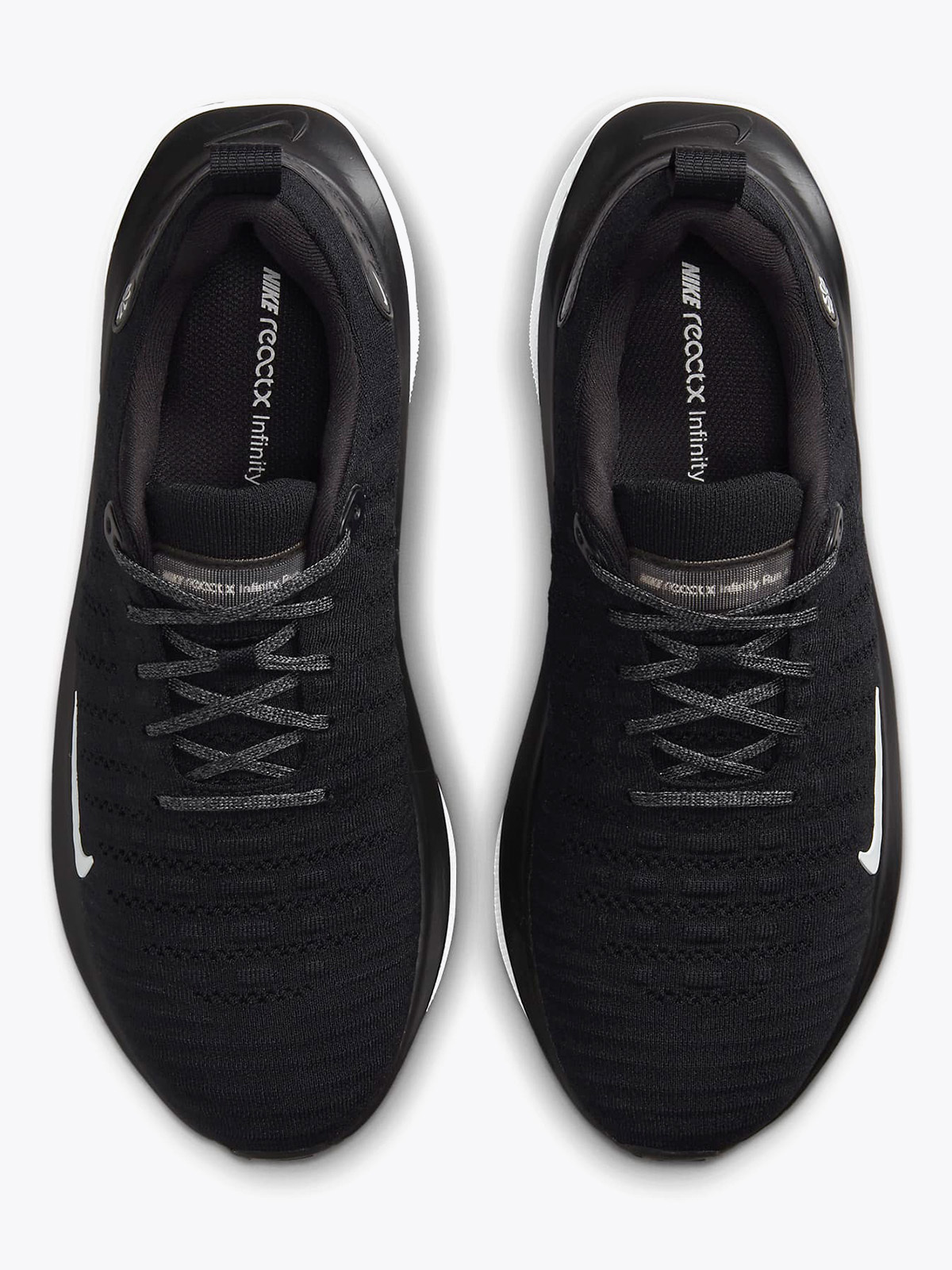 Nike React Infinity Run Flyknit 4 Svart/Dark Grey/Hvit