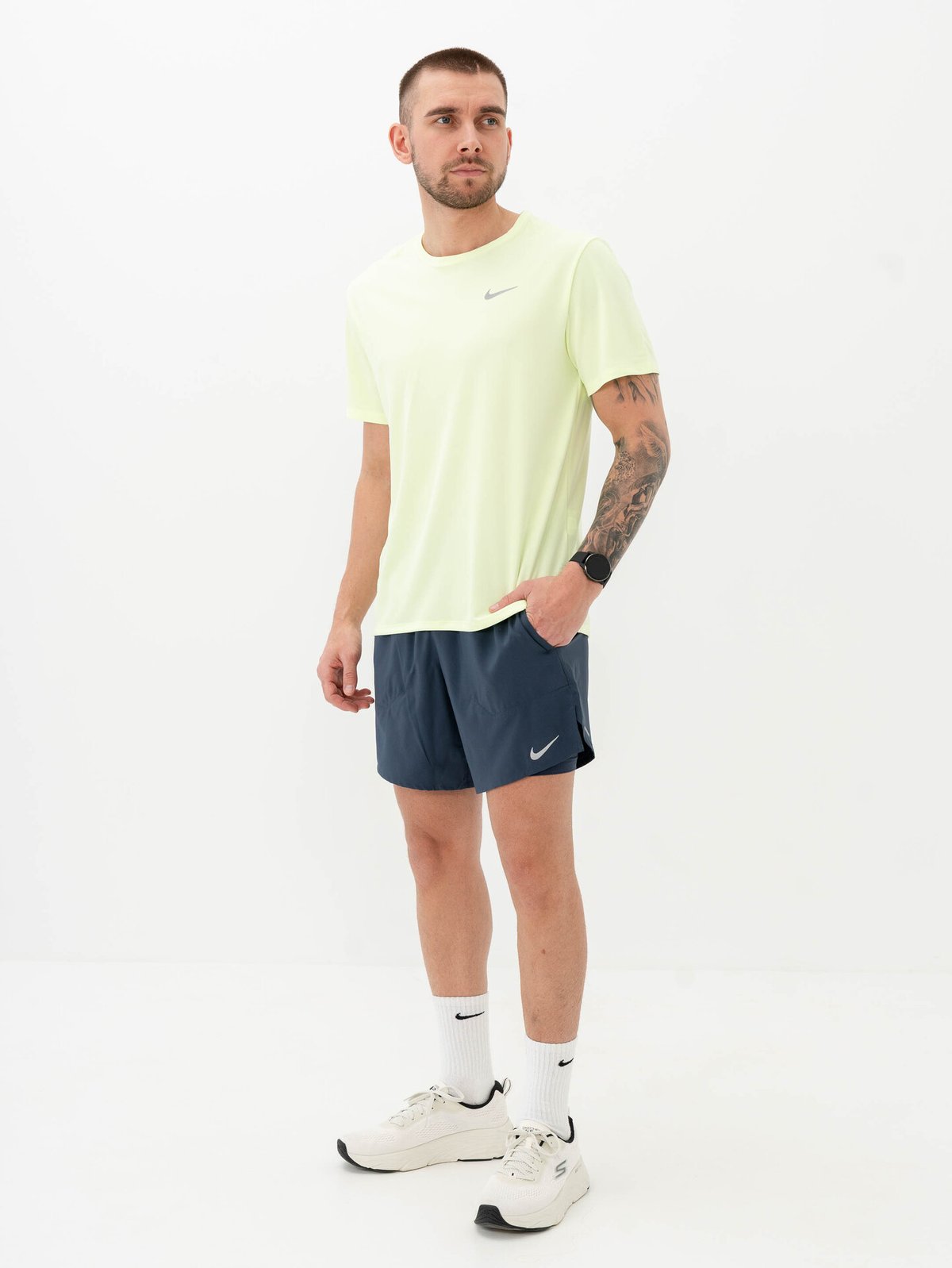 Nike Dri-Fit UV Miler Tee Barely Volt
