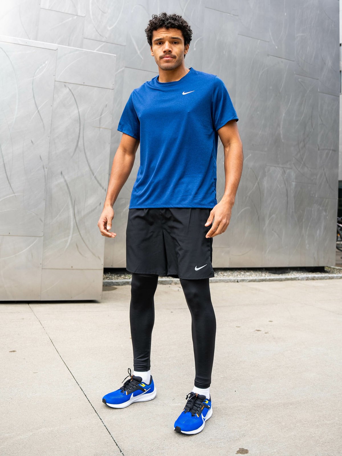 Nike Dri-Fit Callenger 7" 2in1 Shorts Black / reflective silver