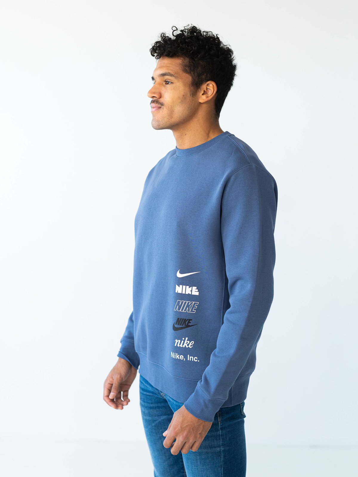 Nike Club+ Logo Crew Diffused Blue