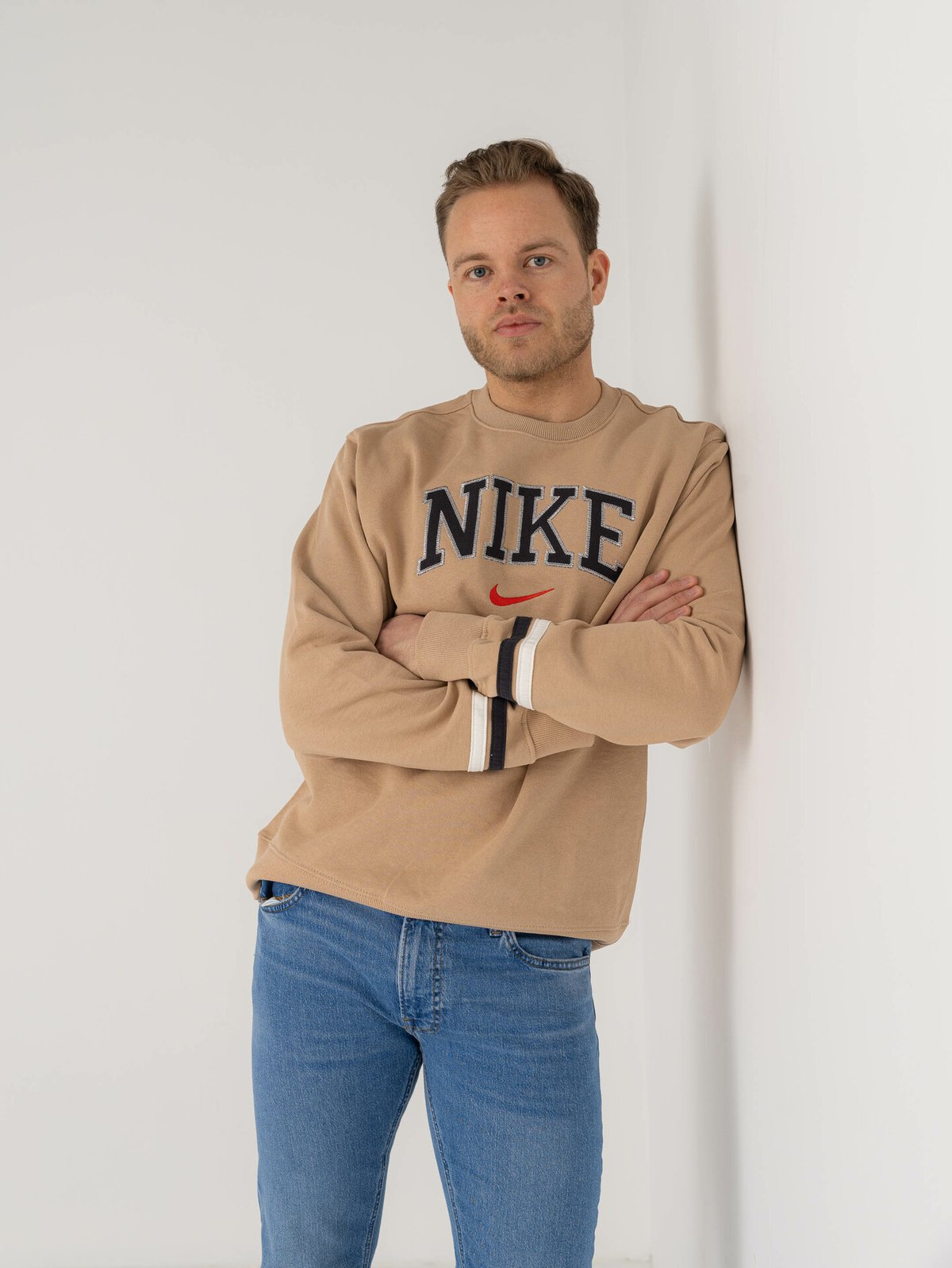 Nike Retro Fleece Crew BB Beige