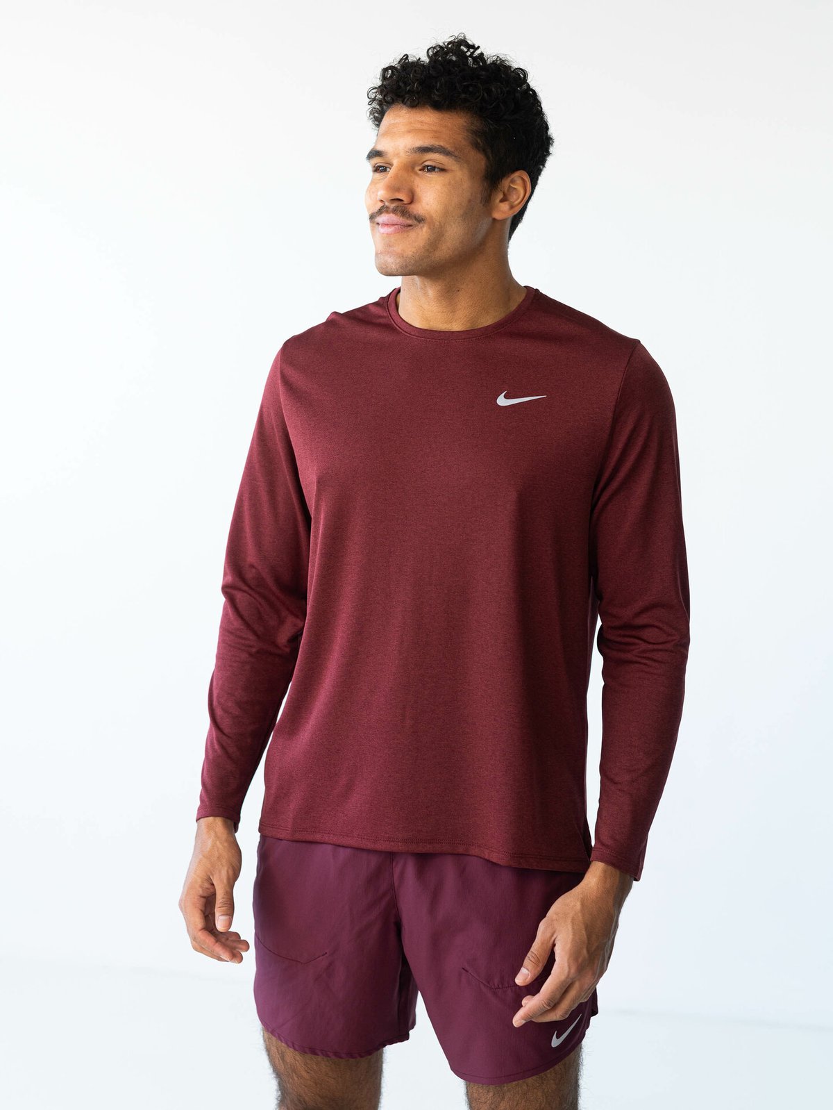 Nike Dri-Fit UV Miler Long Sleeve Brun