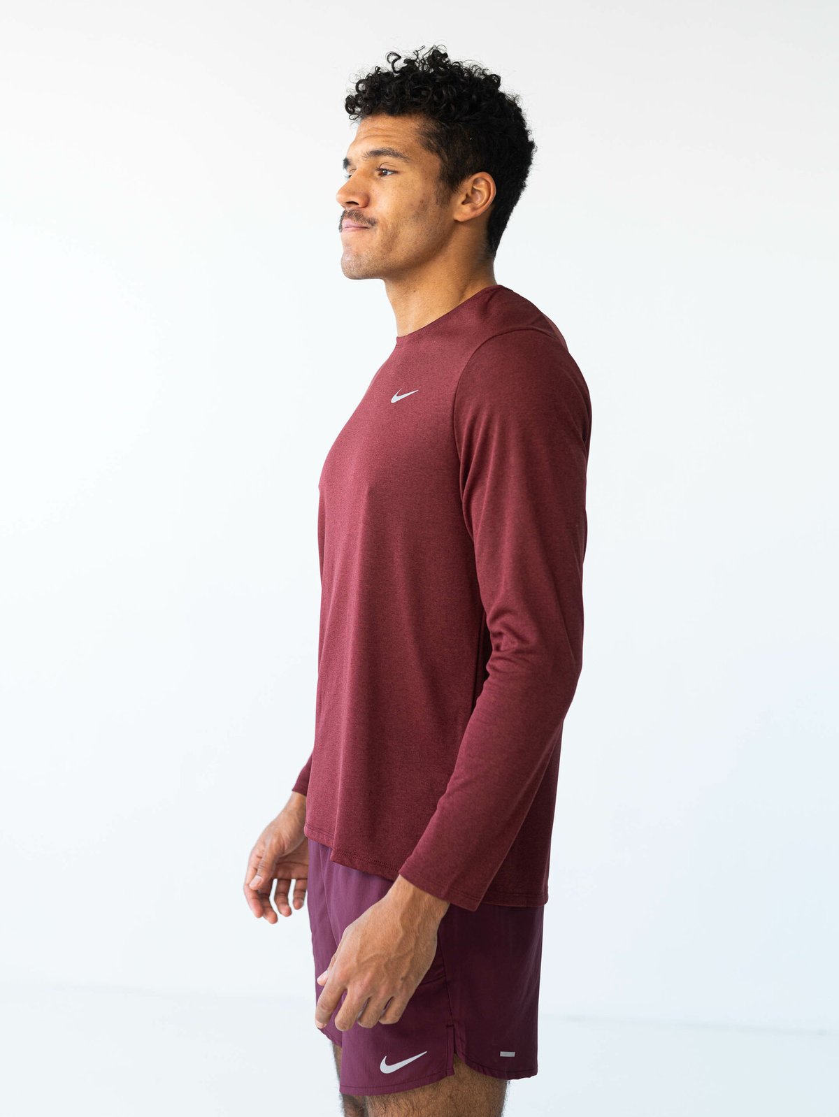 Nike Dri-Fit UV Miler Long Sleeve Brun