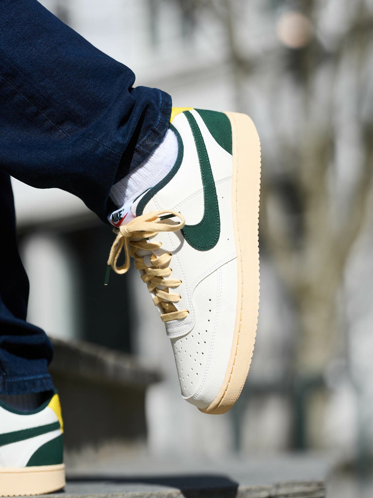 Nike Court Vision Low Sail/Picante Red/Opti Yellow/Pro Green