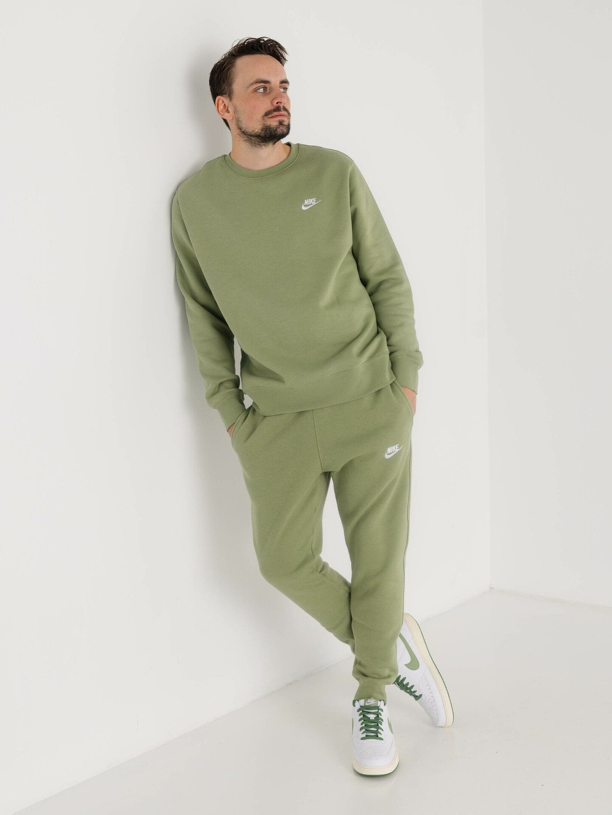 Nike Court Vision Low White/Treeline/Sail/Oil Green