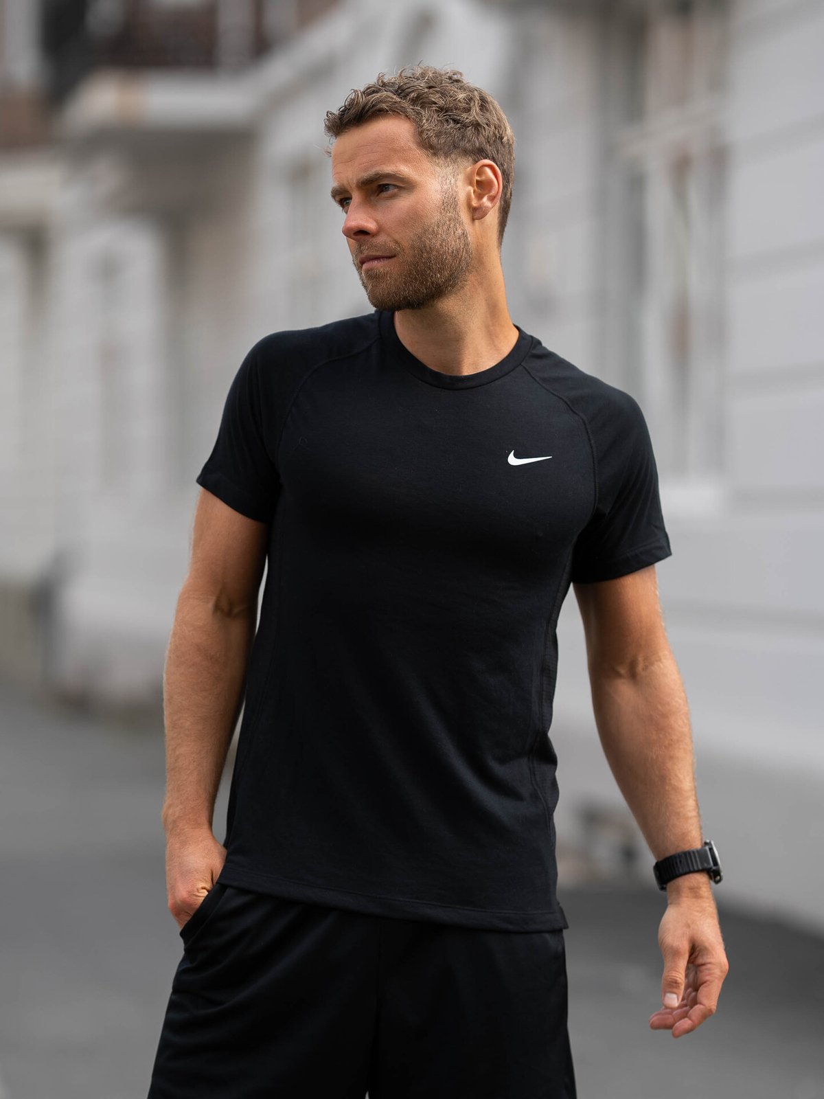 Nike Dri-Fit Flex Rep Short Sleeve Top Black / White