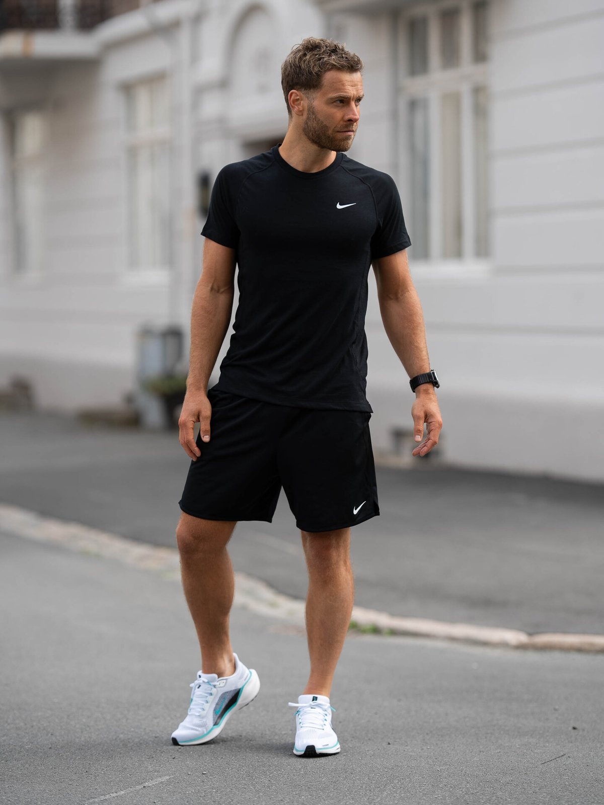 Nike Dri-Fit Flex Rep Short Sleeve Top Black / White