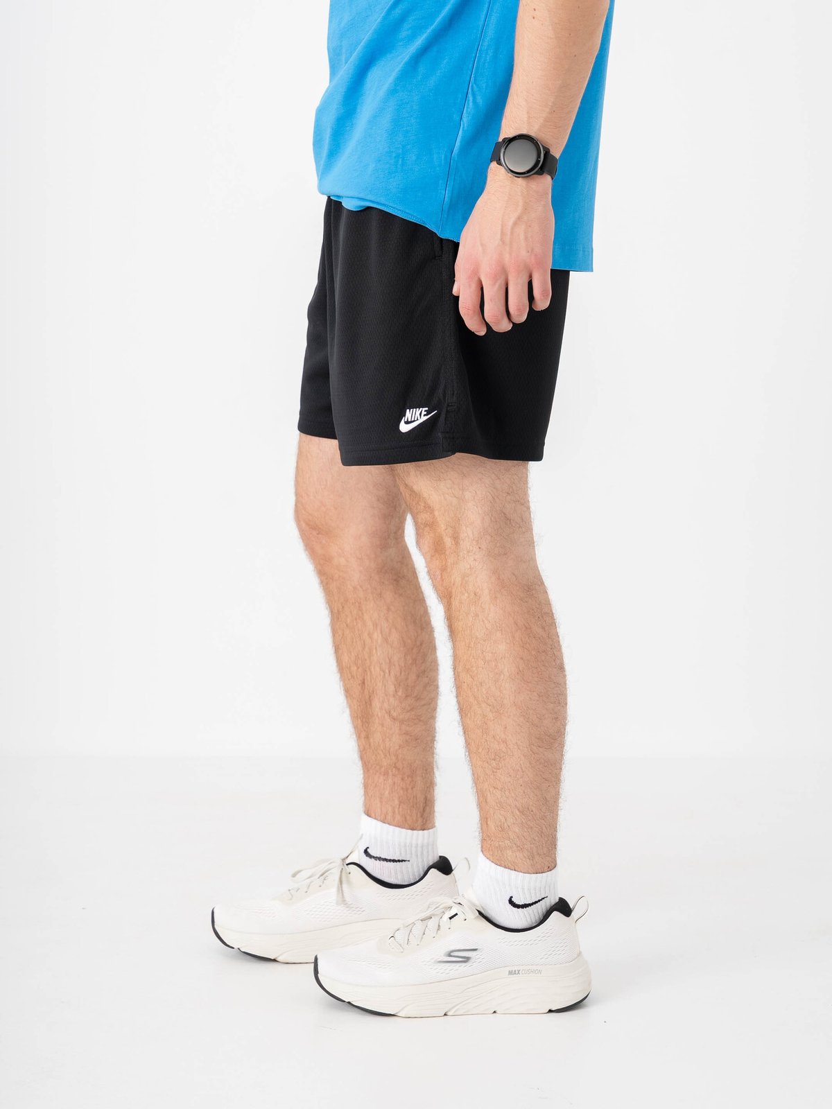 Nike Club Flow Mesh Shorts Black / White