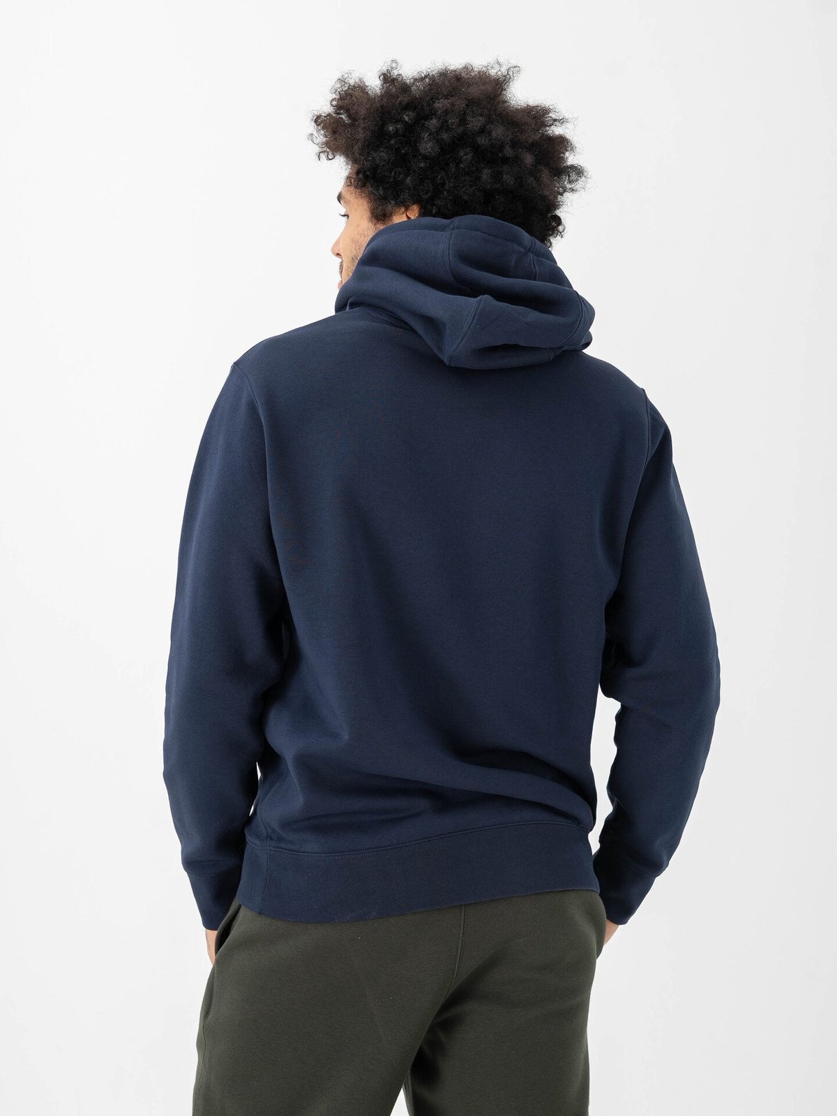 Nike Club Pullover Fleece Hoodie Obsidian / White