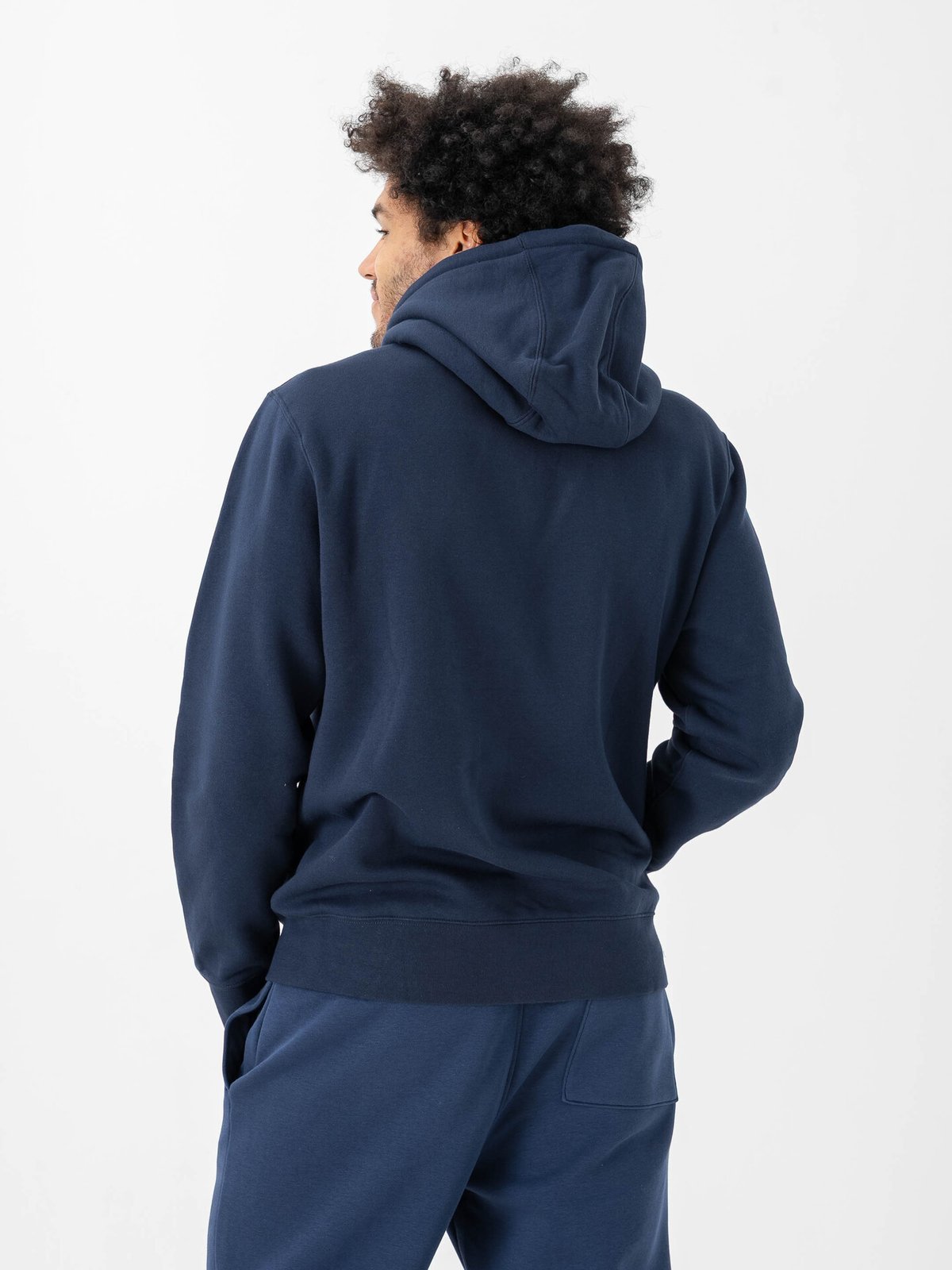 Nike Club Full-Zip Fleece Hoodie Obsidian / White