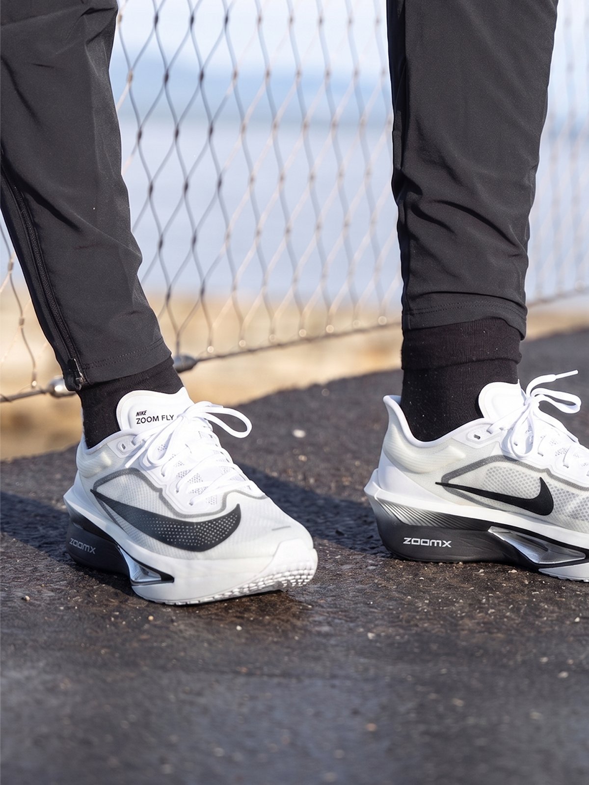 Nike Zoom Fly 6 White / Black / Smoke Grey / Metallic Silver