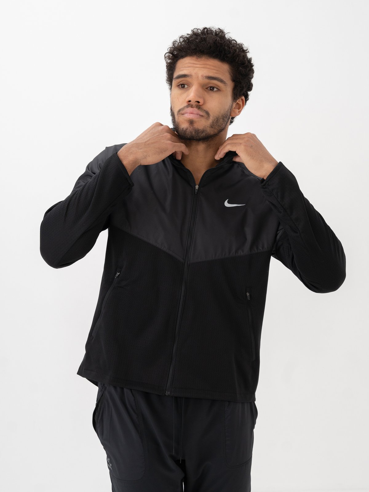 Nike Therma-Fit Water-Repellent Running Jacket Black