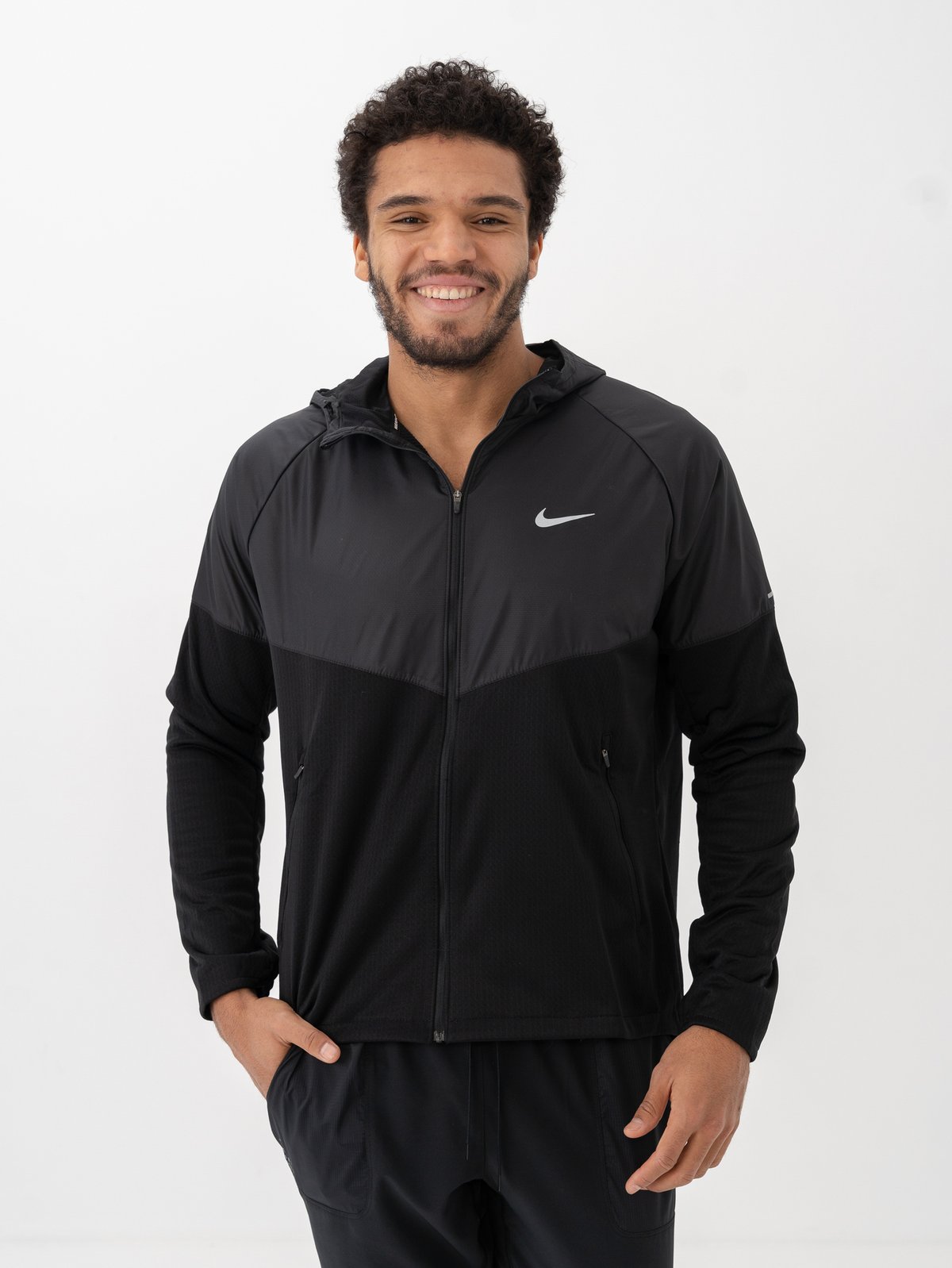 Nike Therma-Fit Water-Repellent Running Jacket Black