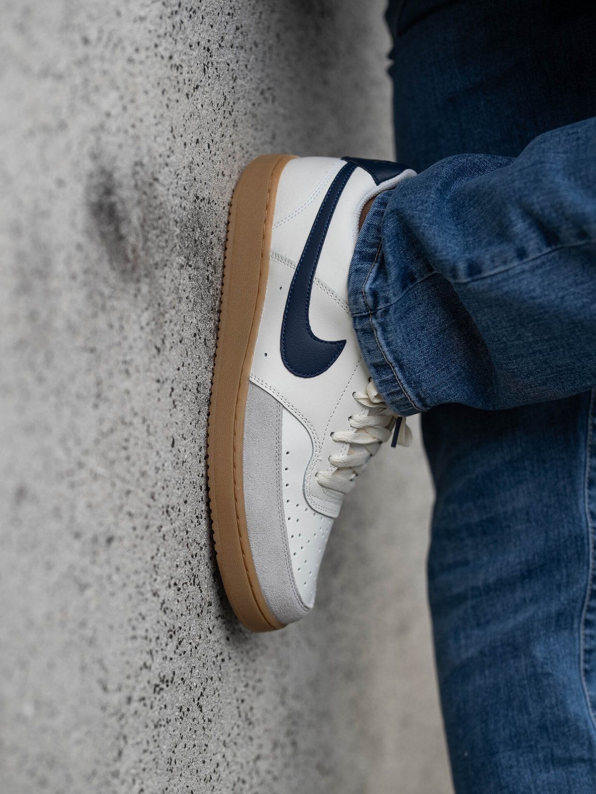 Nike Court Vision Low Sail/Gum Light Brown/Light Iron Ore/Midnight Navy
