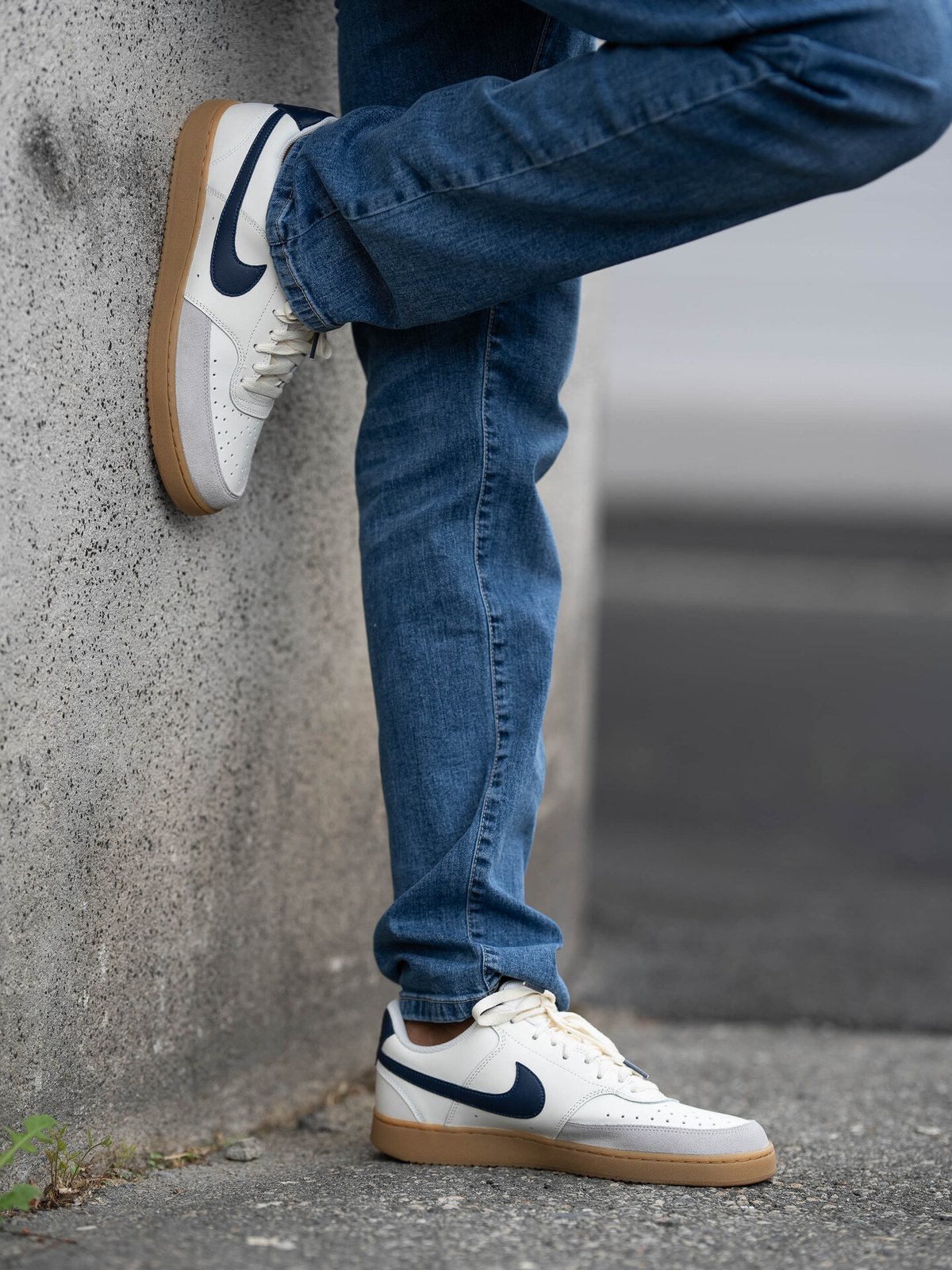 Nike Court Vision Low Sail/Gum Light Brown/Light Iron Ore/Midnight Navy