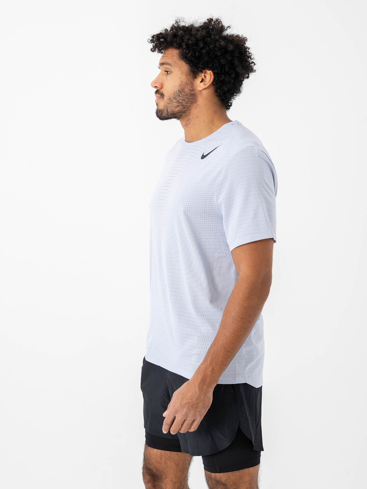 Nike Dri-Fit Aeroswift Short Sleeve Top Ghost / Black