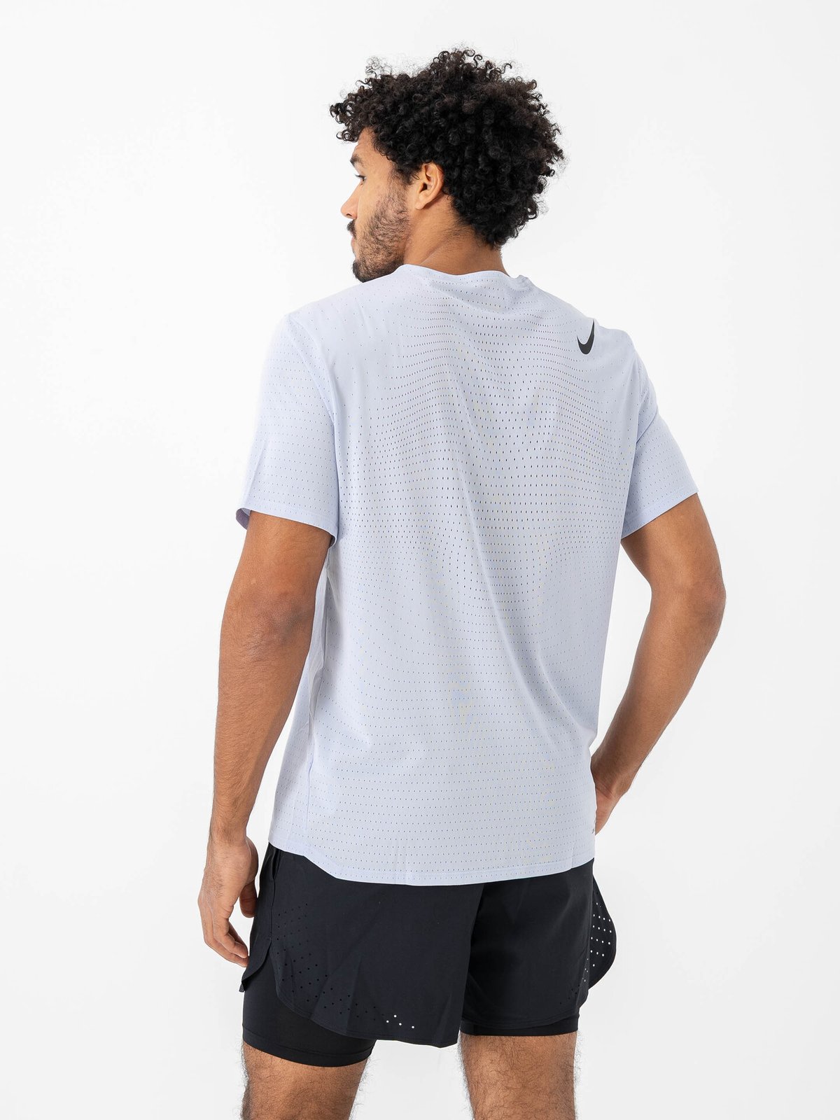 Nike Dri-Fit Aeroswift Short Sleeve Top Ghost / Black