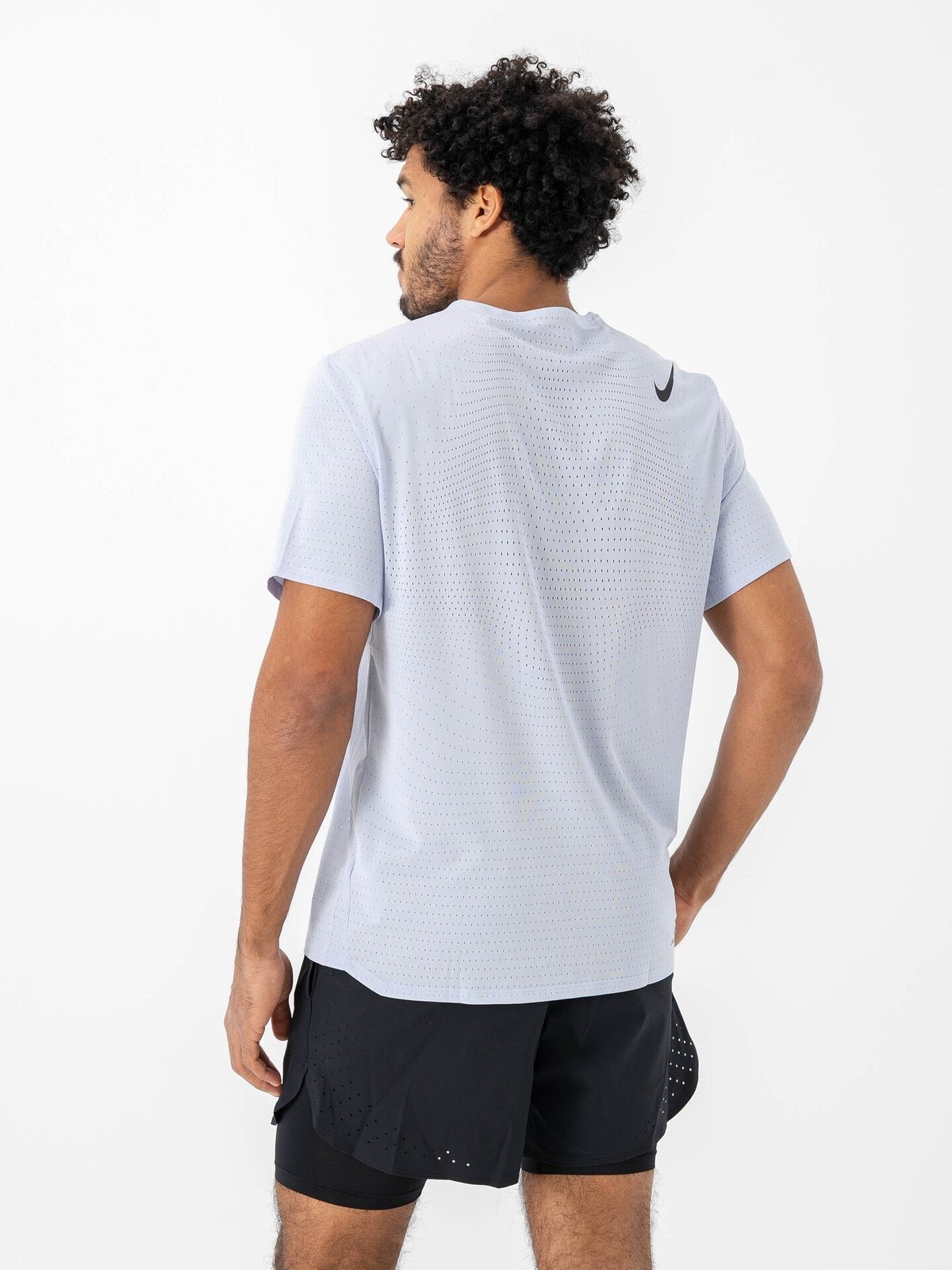 Nike Dri-Fit Aeroswift Short Sleeve Top Ghost / Black