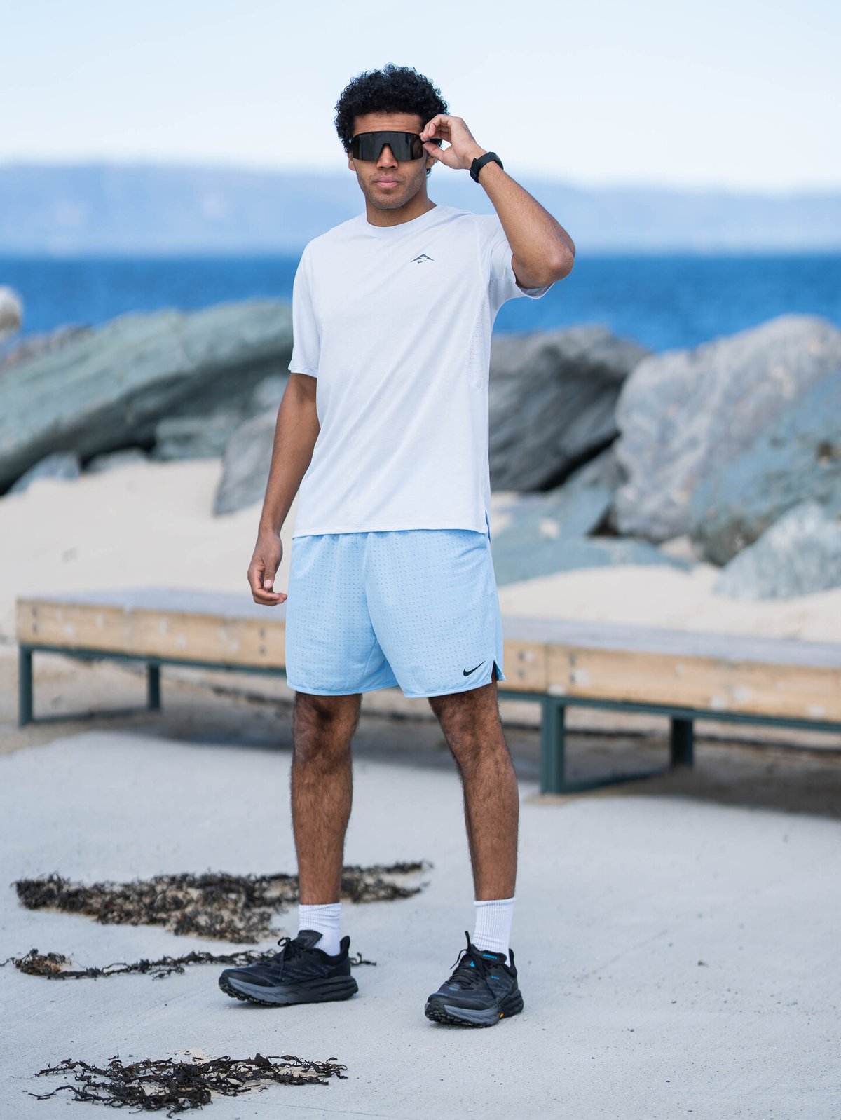 Nike Dri-Fit ADV Solar Chase Short Sleeve Running Top Football Grey / Black