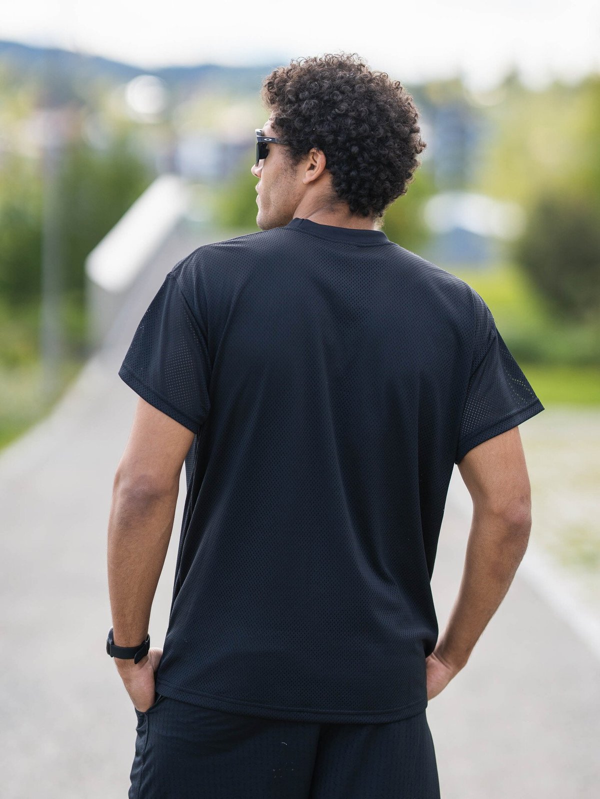 Nike Sportswear Mesh M90 Short Sleeve Top Black