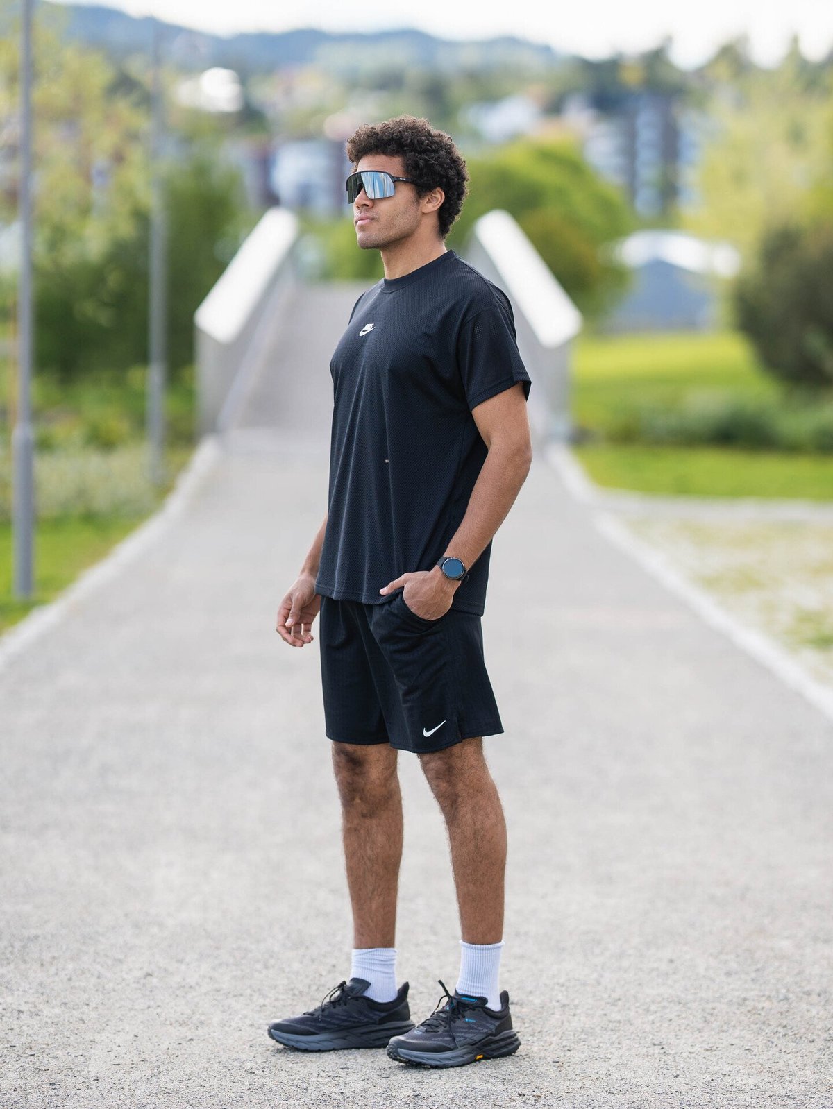 Nike Sportswear Mesh M90 Short Sleeve Top Black