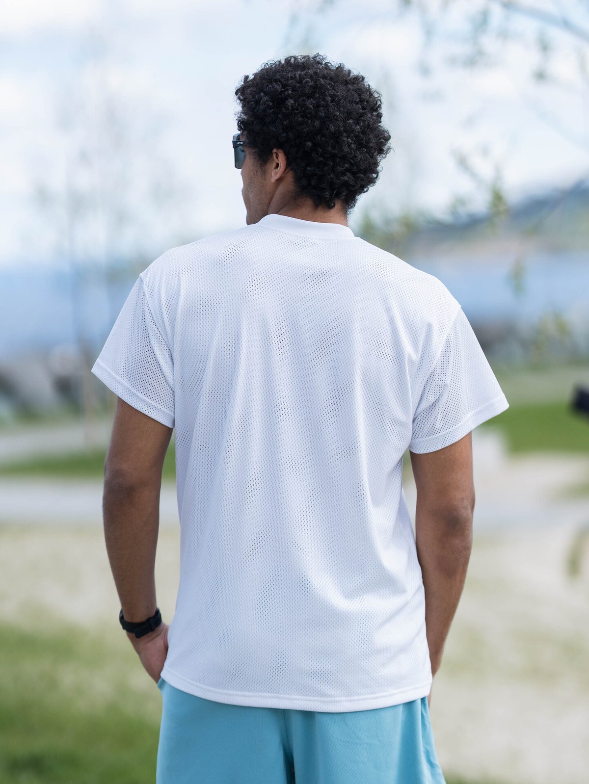 Nike Sportswear Mesh M90 Short Sleeve Top White