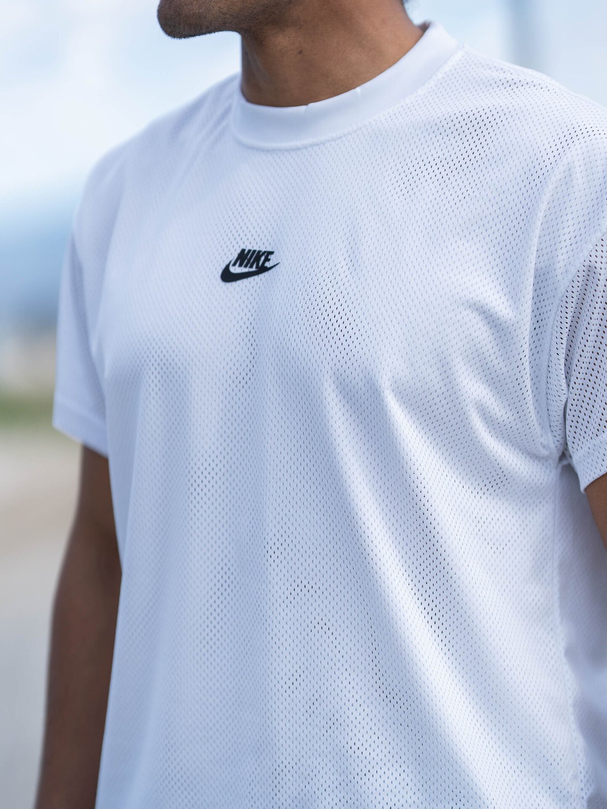 Nike Sportswear Mesh M90 Short Sleeve Top White