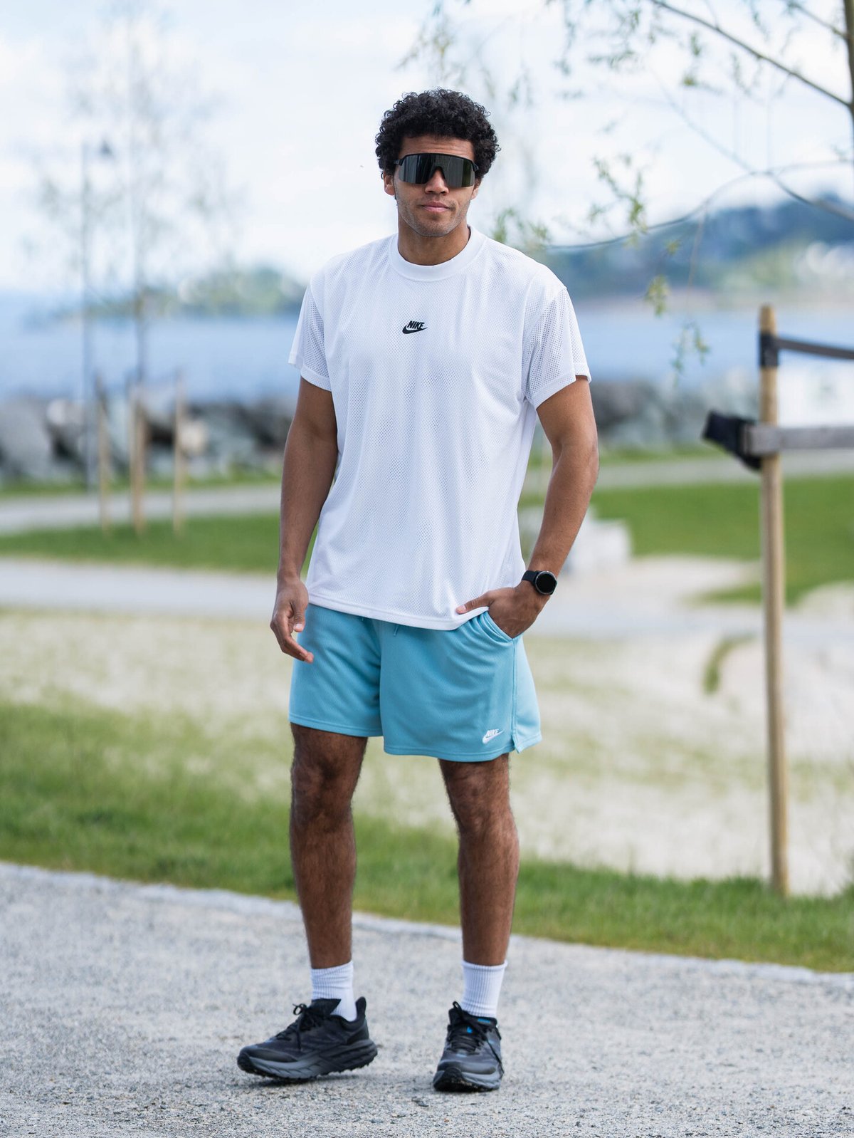 Nike Sportswear Mesh M90 Short Sleeve Top White