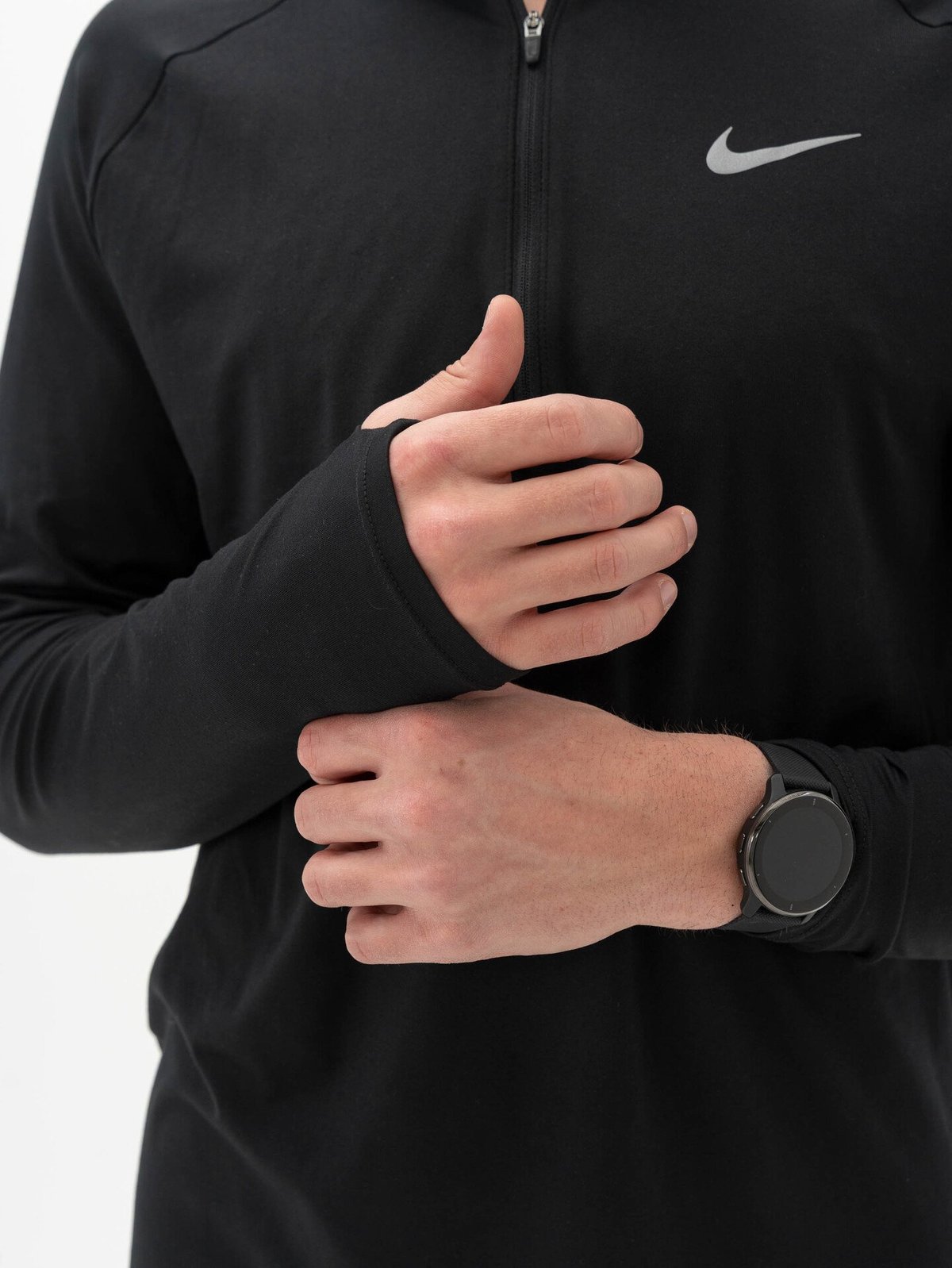 Nike Dri-Fit Stride Half-Zip Midlayer Black