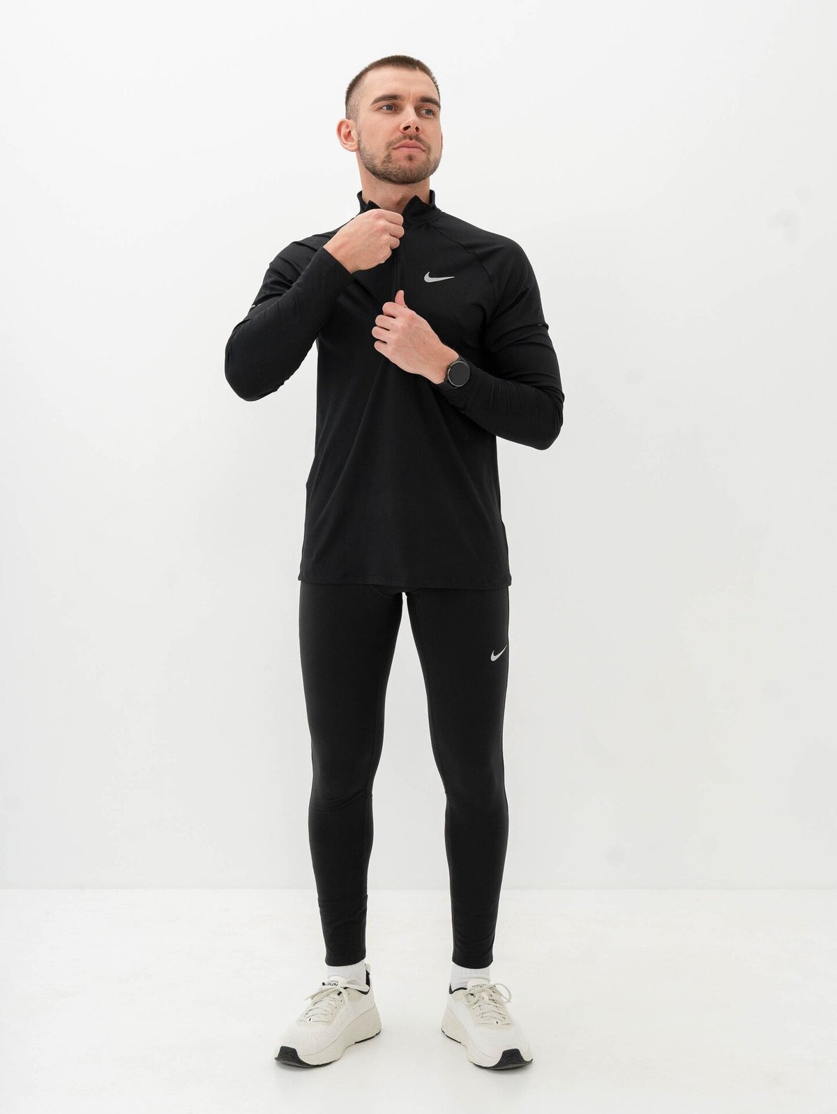 Nike Dri-Fit Stride Half-Zip Midlayer Black