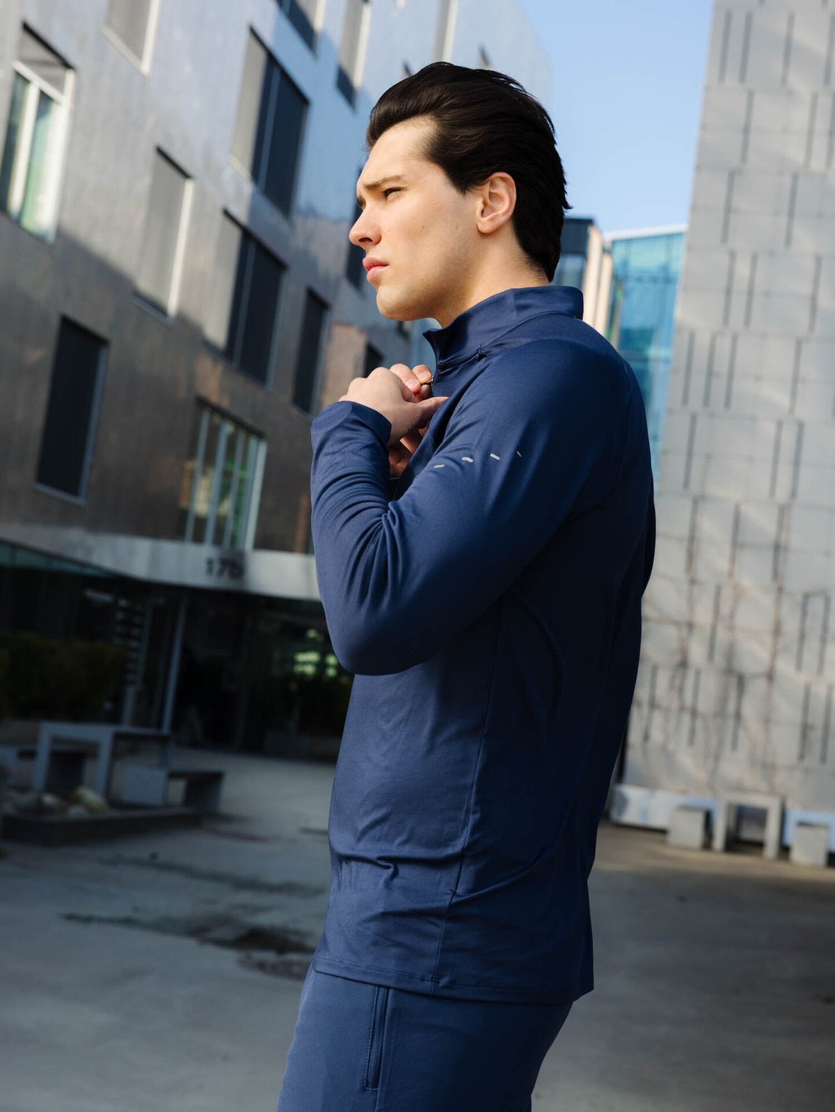 Nike Dri-Fit Stride Half-Zip Midlayer Midnight Navy
