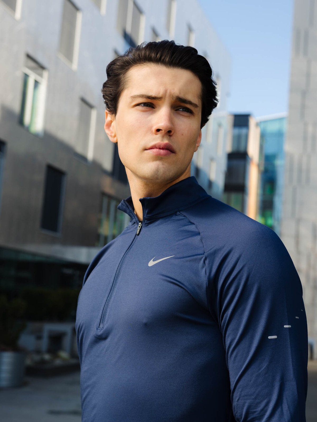 Nike Dri-Fit Stride Half-Zip Midlayer Midnight Navy