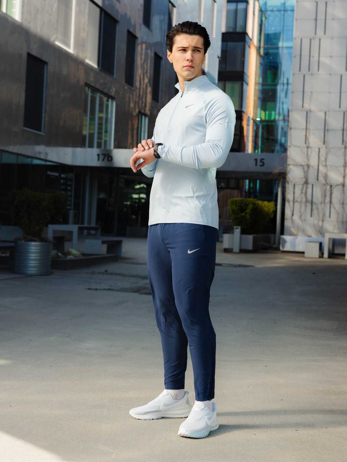 Nike Dri-Fit Stride Half-Zip Midlayer Armory Blue / Reflective Silver