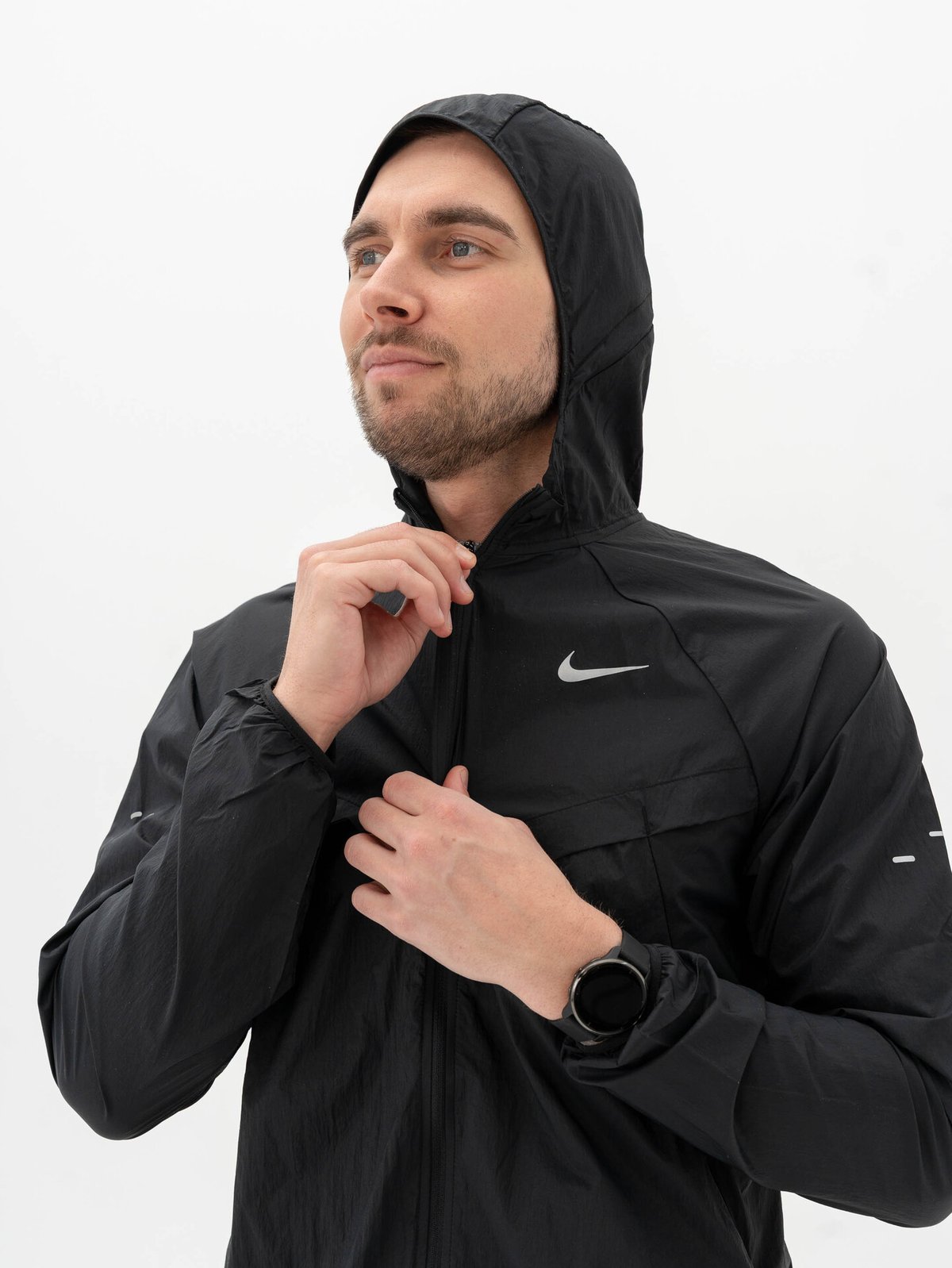 Nike UV Repel Stride Jacket Black