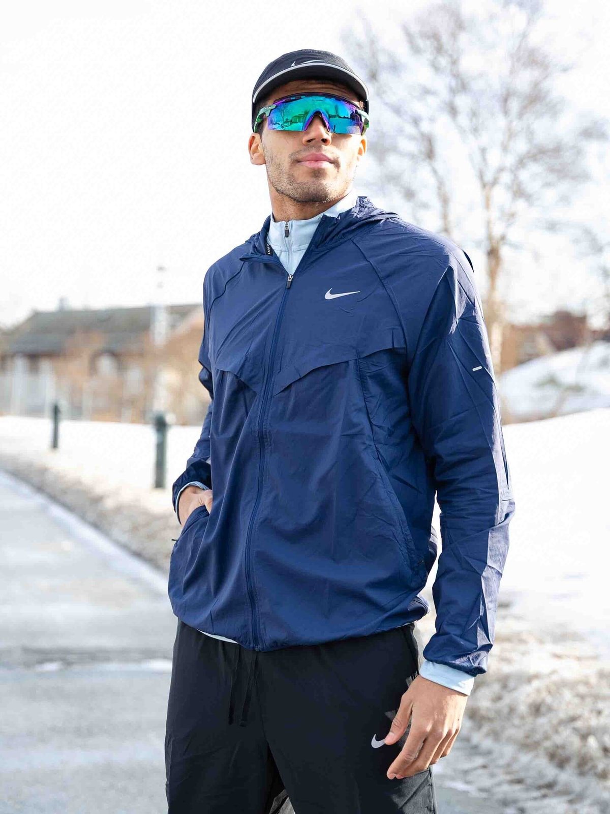 Nike UV Repel Stride Jacket Midnight Navy