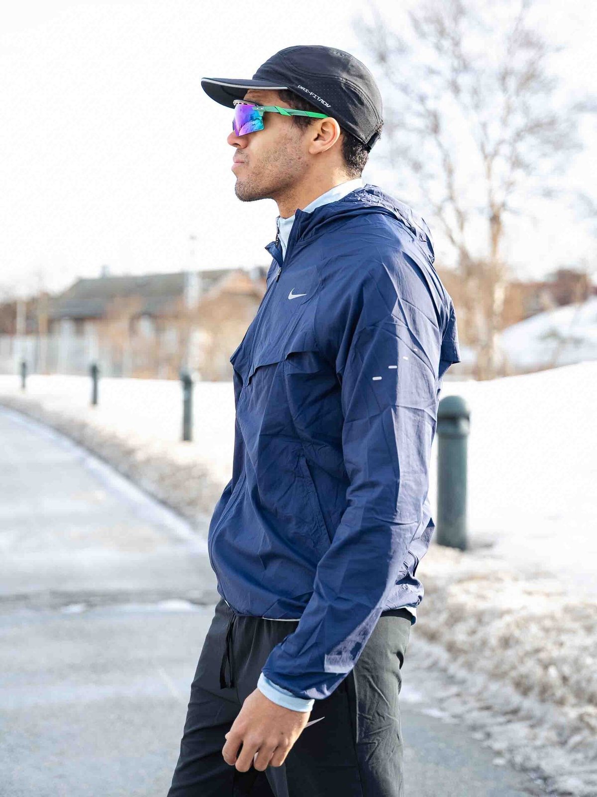 Nike UV Repel Stride Jacket Midnight Navy