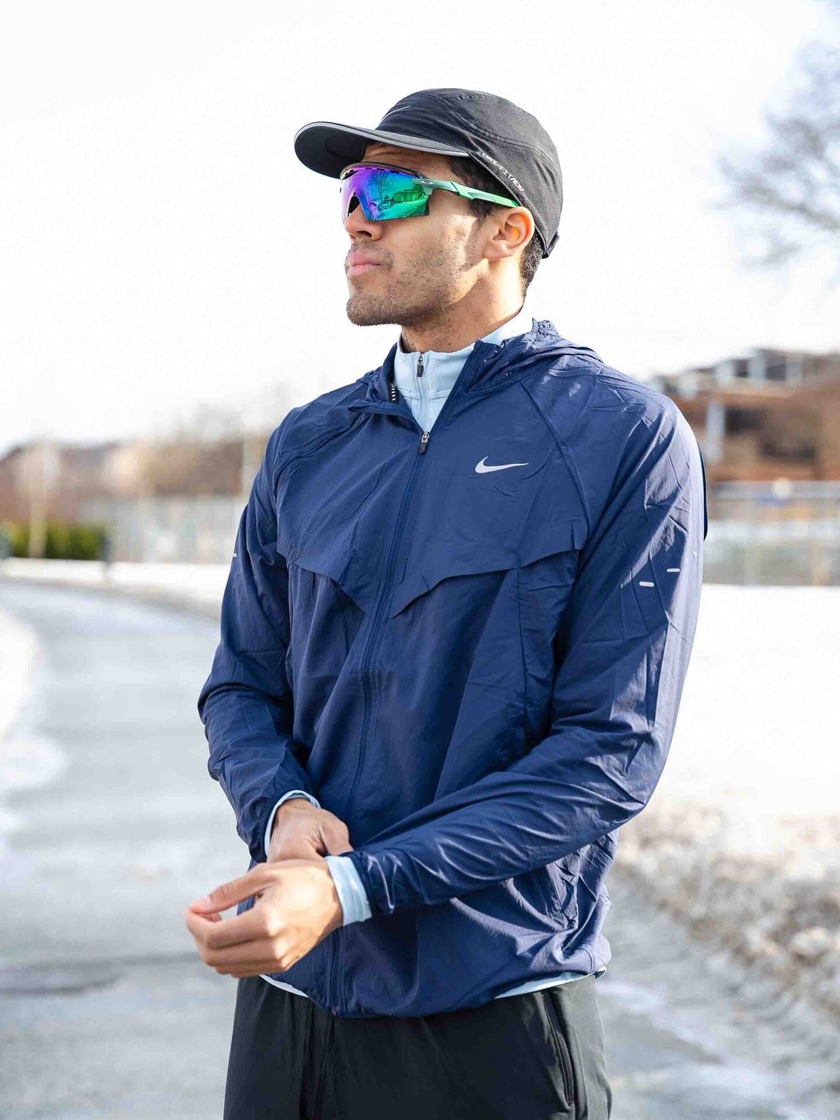 Nike UV Repel Stride Jacket Midnight Navy