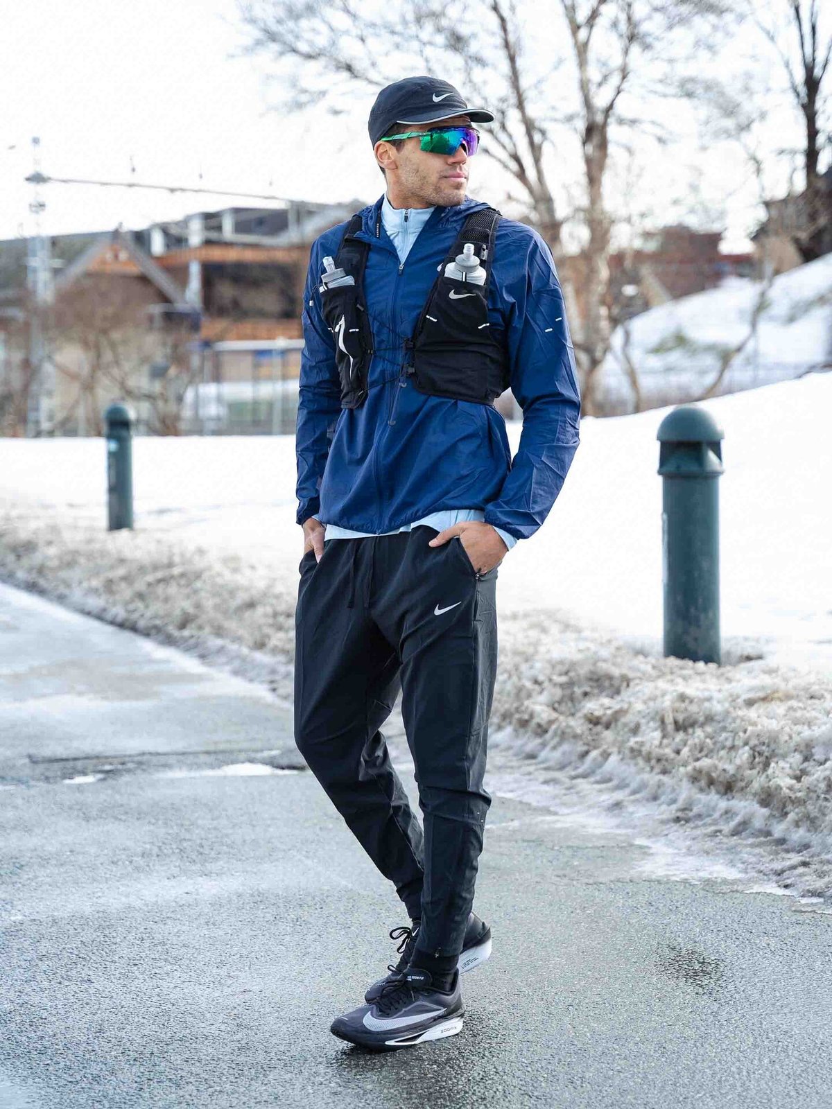 Nike UV Repel Stride Jacket Midnight Navy