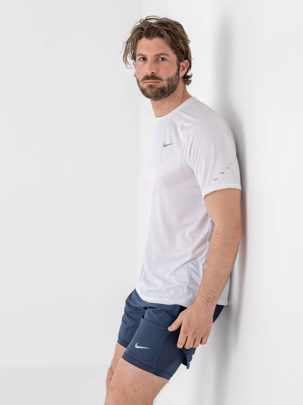 Nike Dri-Fit Advanced Stride Short Sleeve Top White / Reflective Silver