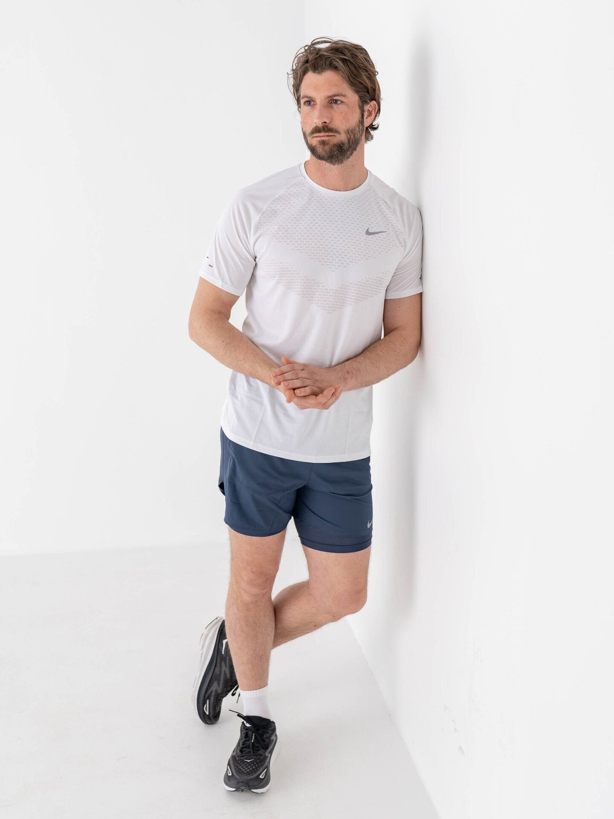 Nike Dri-Fit Advanced Stride Short Sleeve Top White / Reflective Silver